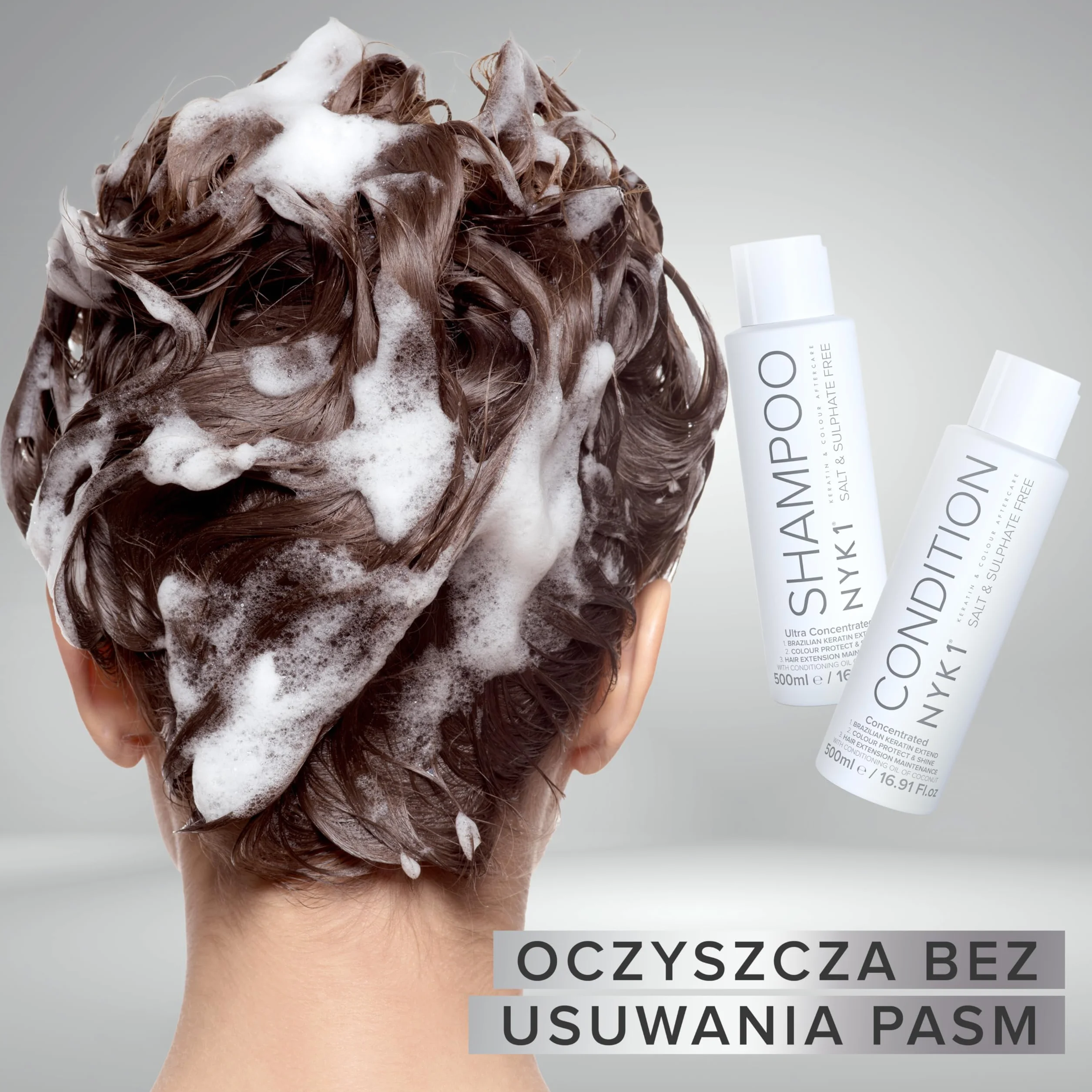 Szampon I Odżywka Bez Soli Siarczanu (500ml x2) Szampon & Odżywka Bez Siarczanów Zestawy Do Pielęgnacja Przedłużeń Koloru I Keratyny Leczenie - Szampon I Odżywka Bez Siarczanów I Parabenów