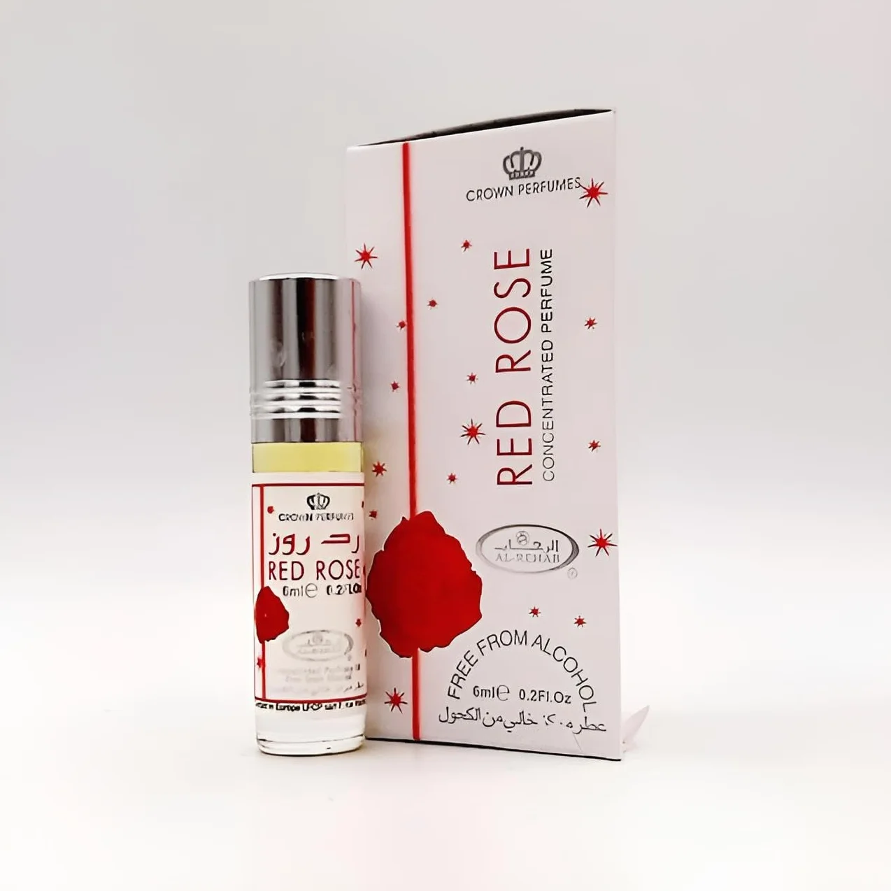 Czerwona Róża Olejek Perfumowy - 6ml Przez Al Rehab
