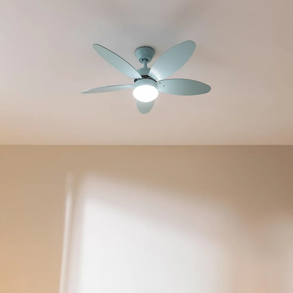 Cecotec - Wentylator sufitowy EnergySilence Aero 4260 Full Sky - 40 W z oświetleniem i źródłem prądu elektrycznego, 42" ze światłem LED, pilotem, timerem, 6 prędkościami i 5 regulowanymi łopatkami