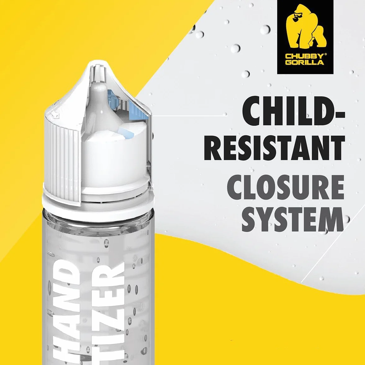 Chubby Gorilla V3 butelki PET 120 ml z kroplomierzem przezroczysta biała zakrętka