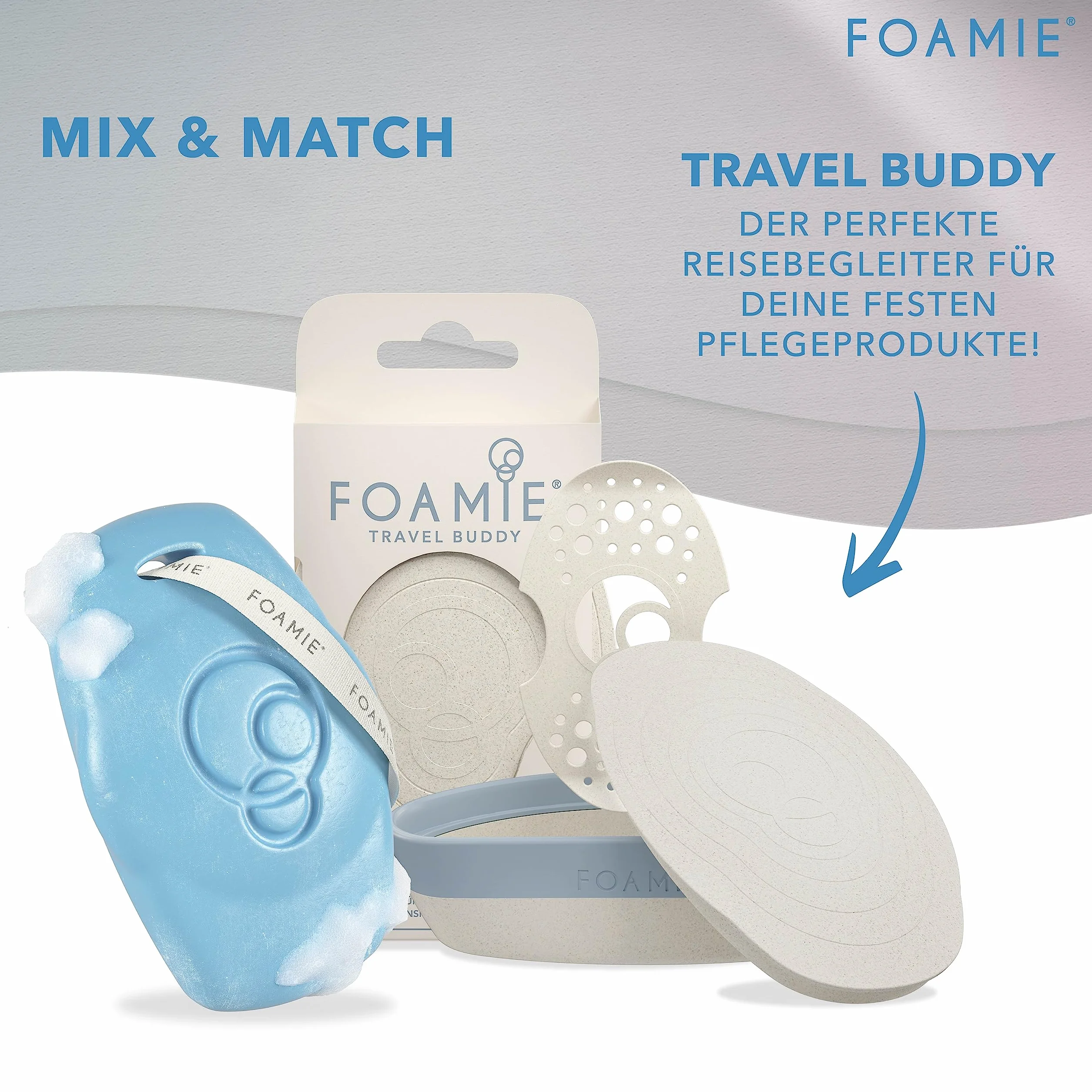 Foamie Men 3 w 1 stały żel pod prysznic i szampon, mięta wodna, cytryna, do ciała, twarzy i włosów, odświeżający zapach, delikatne czyszczenie i pielęgnacja, wegański, bez plastiku i neutralne pH, 90