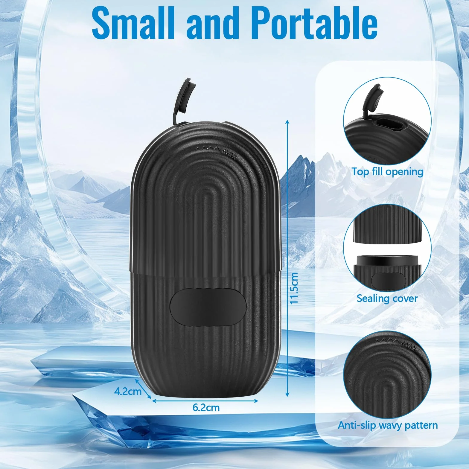 4 sztuki Ice Roller do twarzy, twarzy, oczu, wielokrotnego użytku, do ujędrniania twarzy, zmniejszania porów, zmniejsza opuchliznę, rozjaśnianie zmarszczek, pielęgnacja skóry