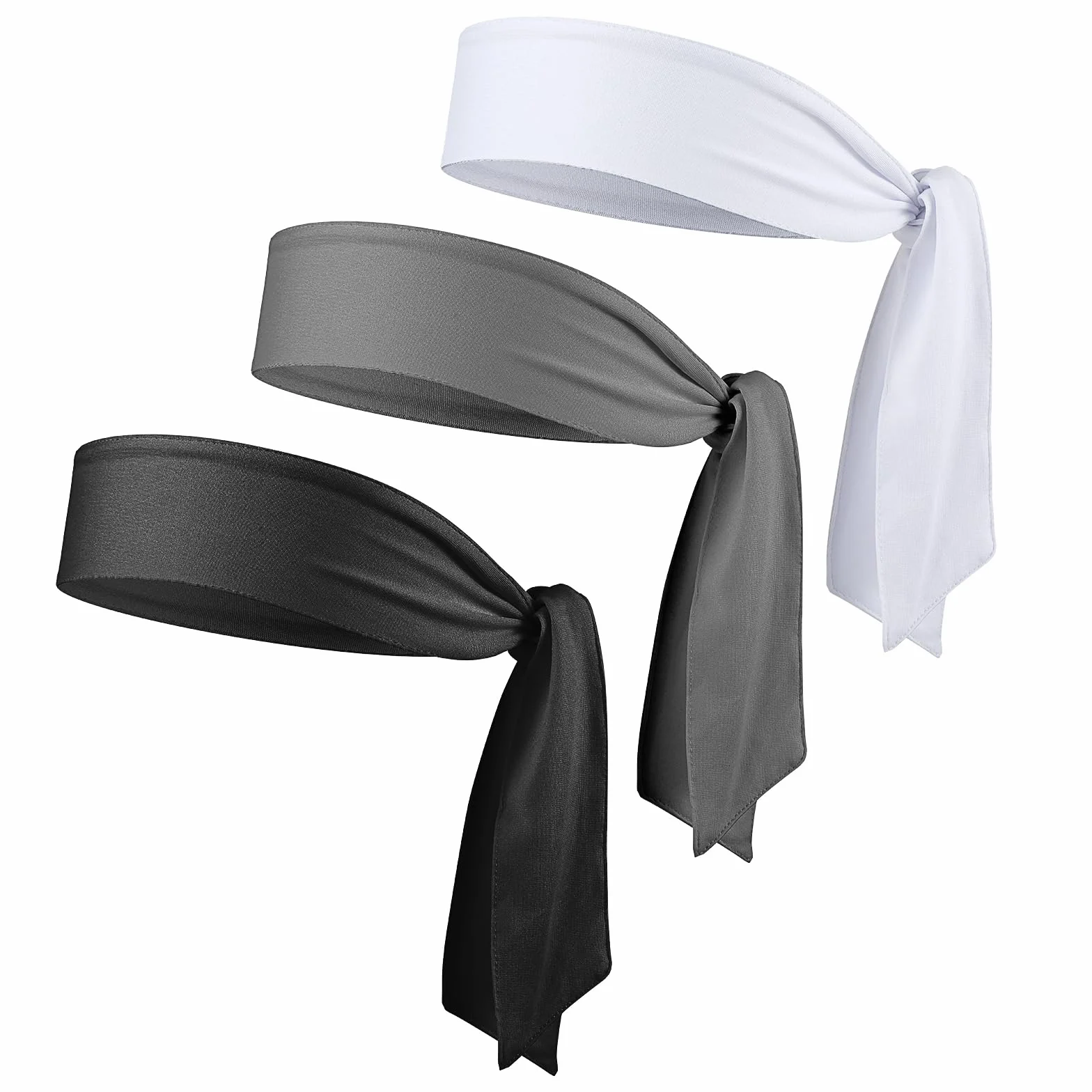 Mabor 3 szt. regulowana opaska, sportowa opaska przeciwpotna, karate, wiązanie, odprowadzająca, trening, biegania, tenisa, lekkoatletyki, dla