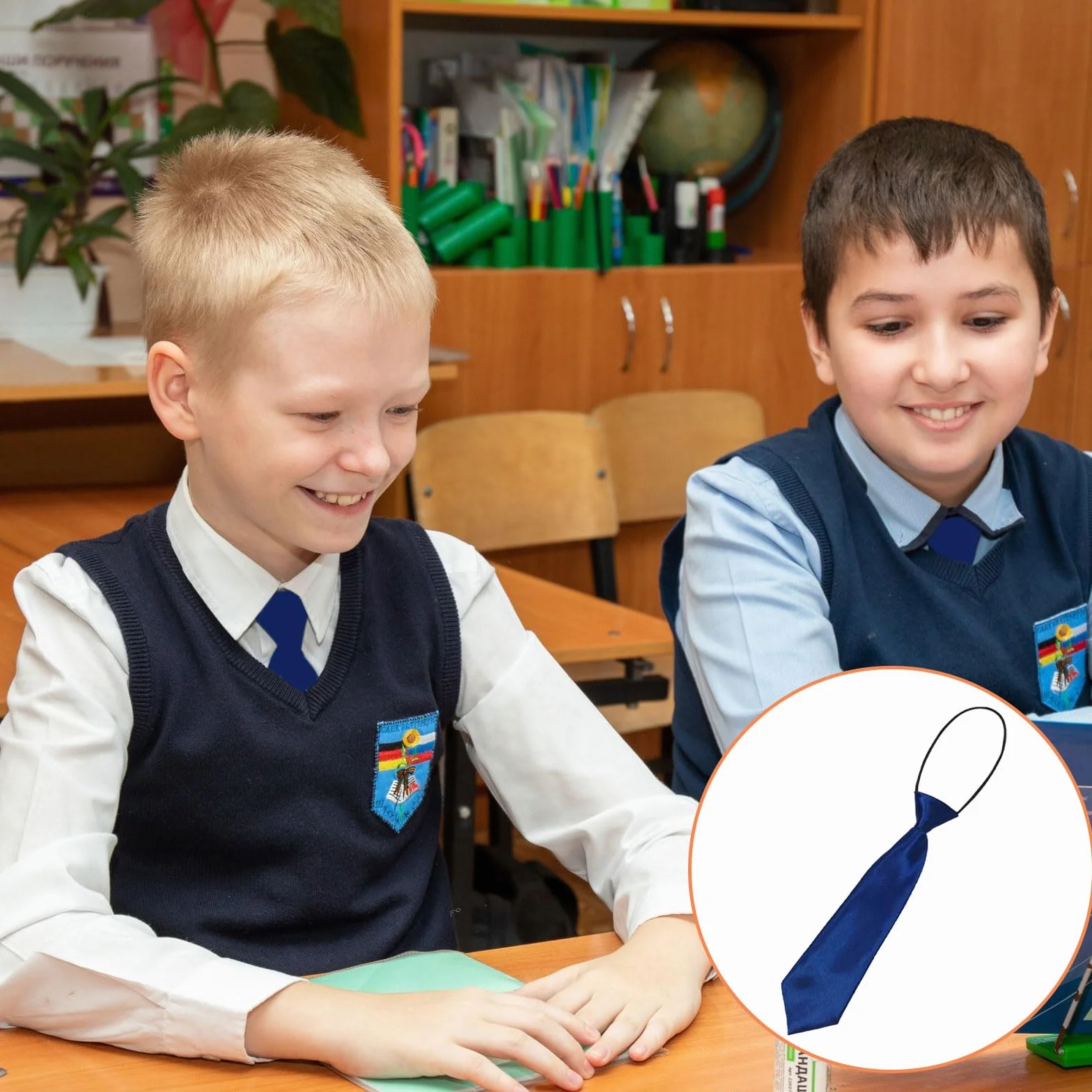 Krawat dziecięcy 28 cm, krawat dziecięcy, czarny krawat z satyny, formalny krawat na wesela, bale, mundurki szkolne