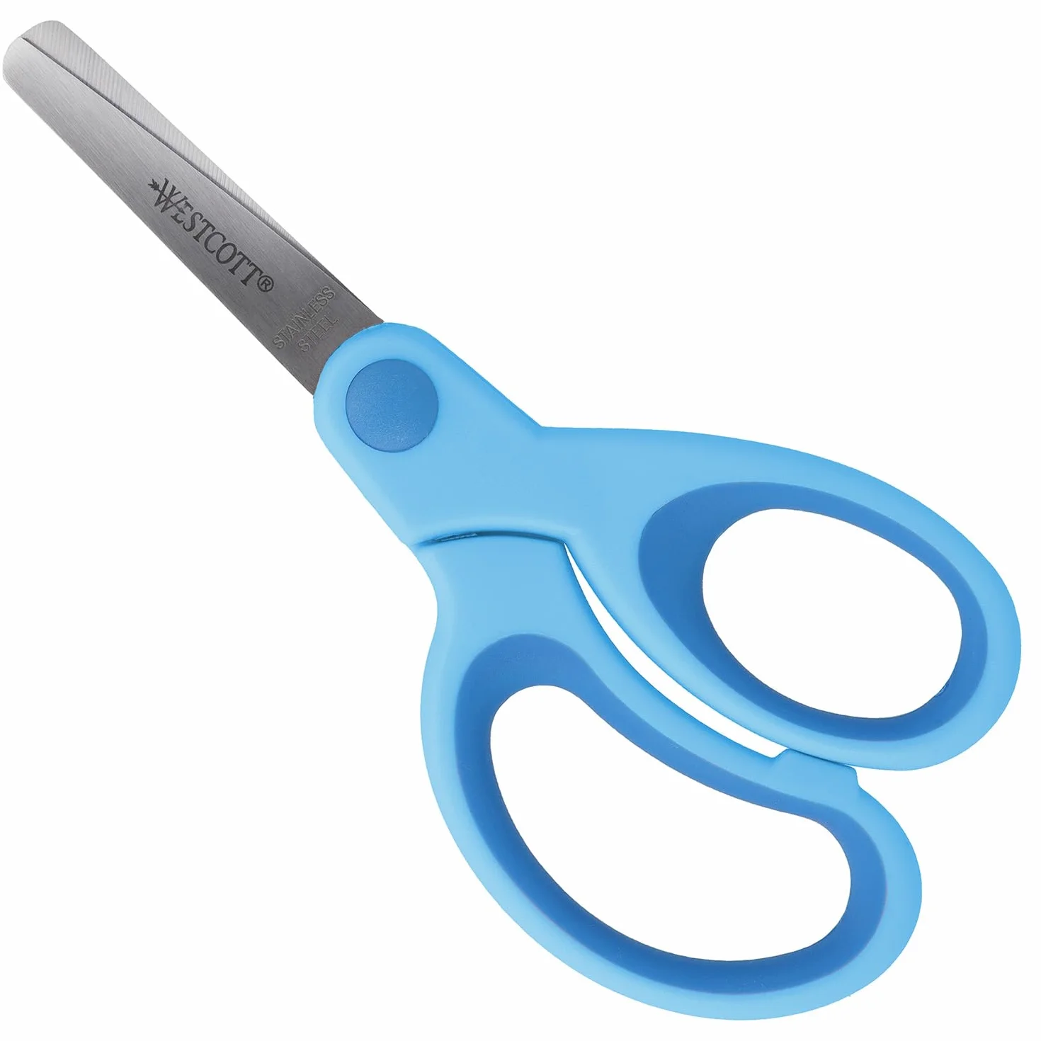 Westcott E-21581 00 Softgrip nożyczki dziecięce, końcówka, 5"/13 cm, niebieskie
