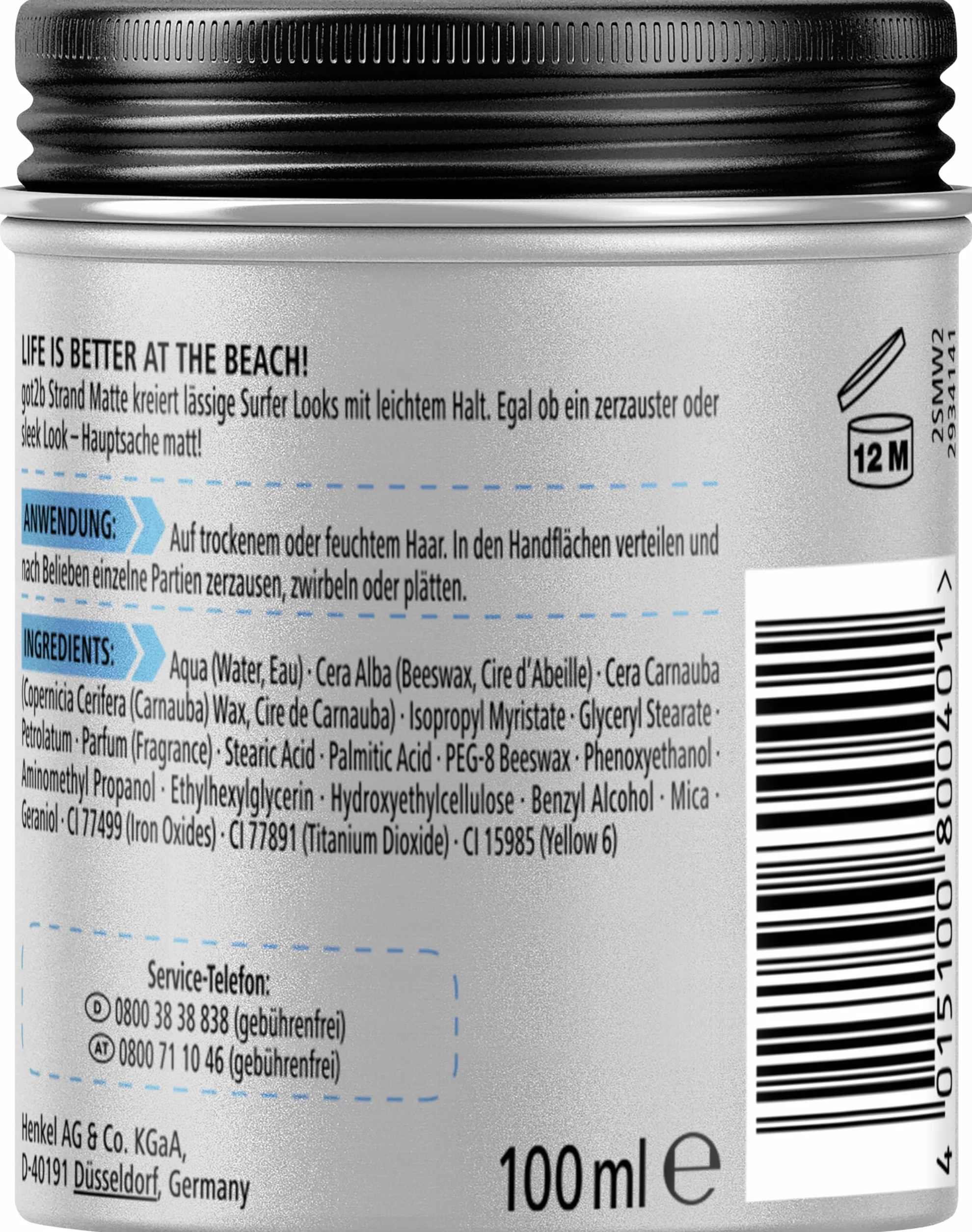 Got2B Strand Matte Pasta do Włosów, 100 ml