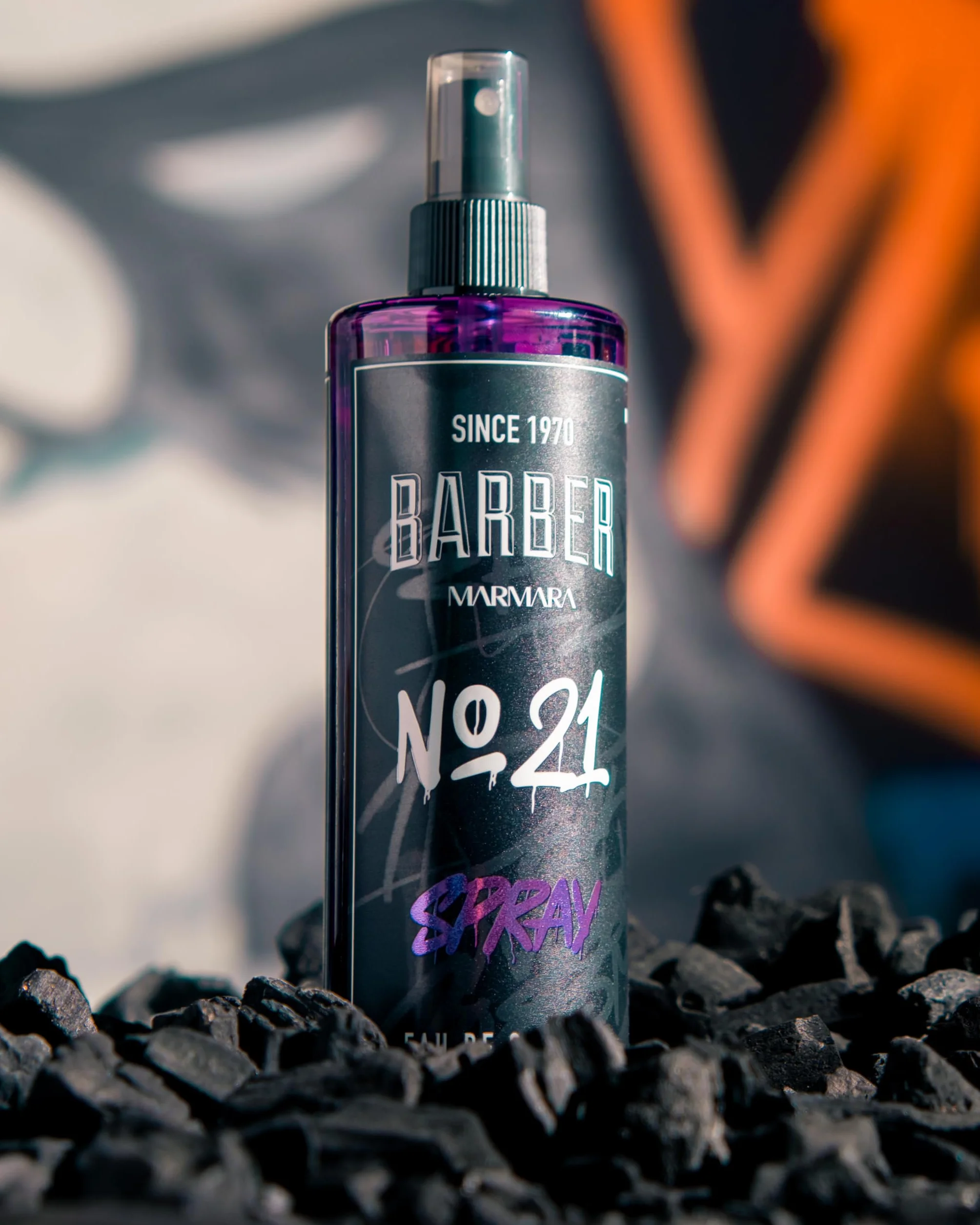 Barber Marmara No.21 Woda toaletowa dla mężczyzn, turecki spray po goleniu, zapach ambrowy, drzewny, długo utrzymujący się, 400ml