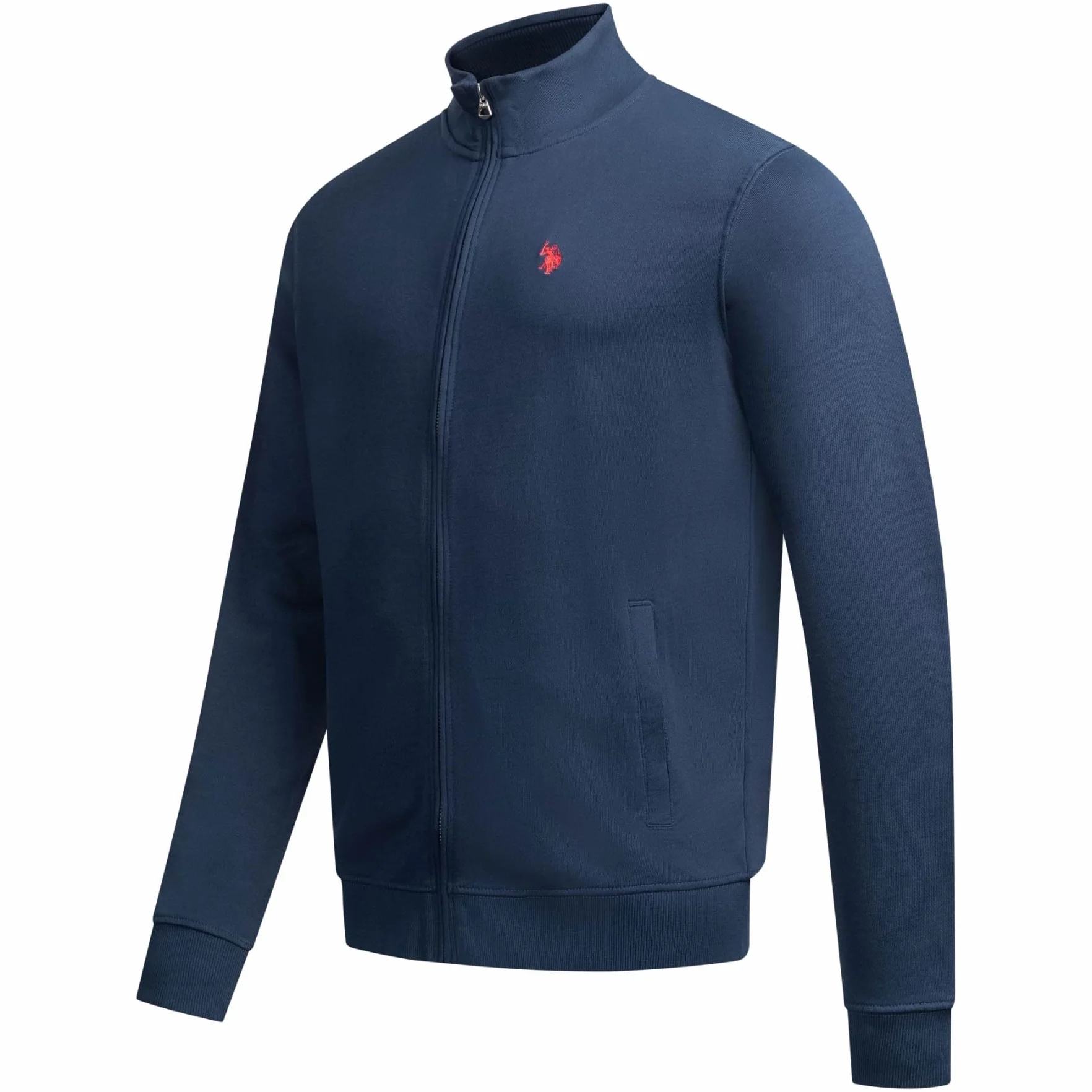 U.S. POLO ASSN. Męska bluza (S-XXL) z bawełny, ze stójką, z długim rękawem P020