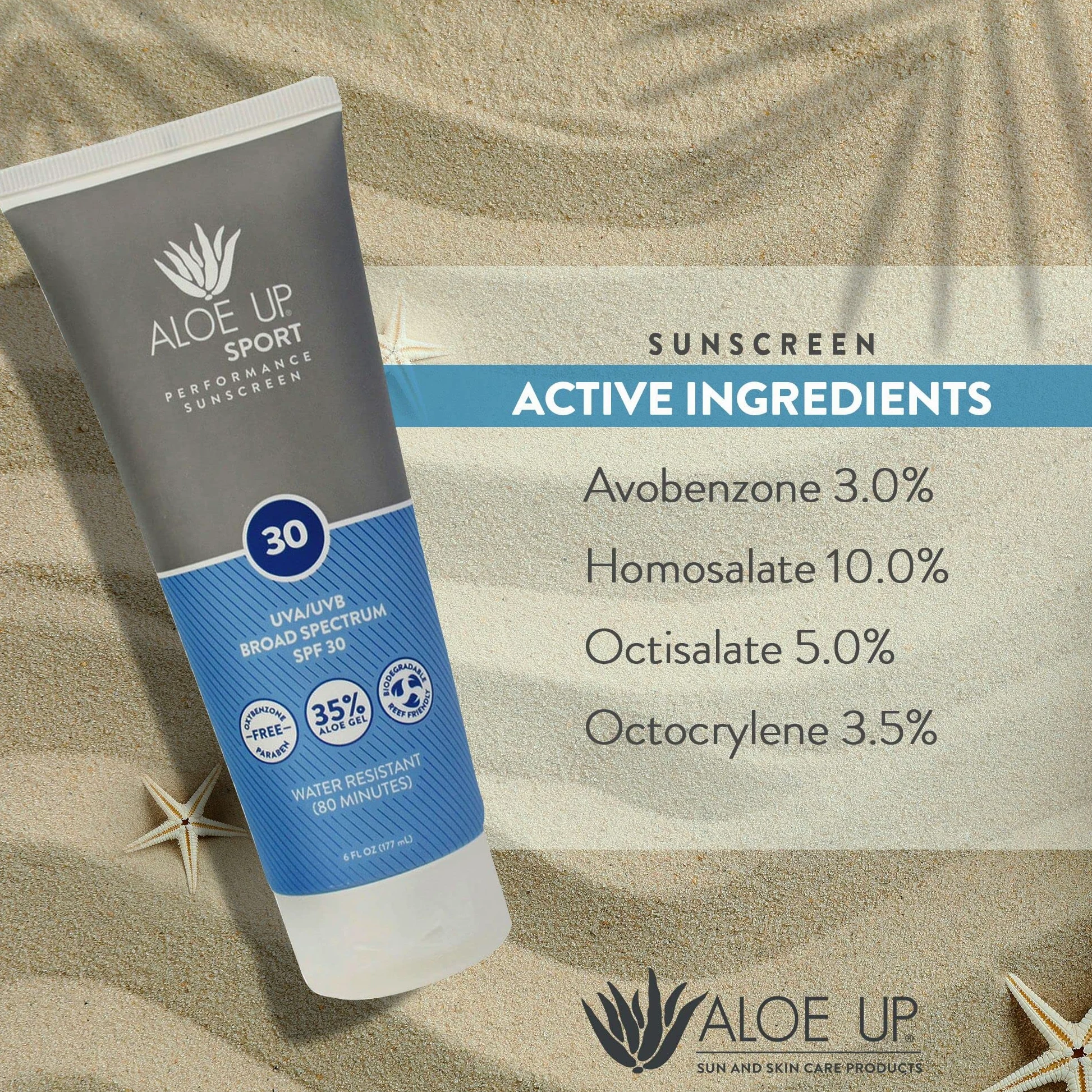 Aloe Up Sport Sun Care Collection SPF30 balsam sportowy, 177 ml