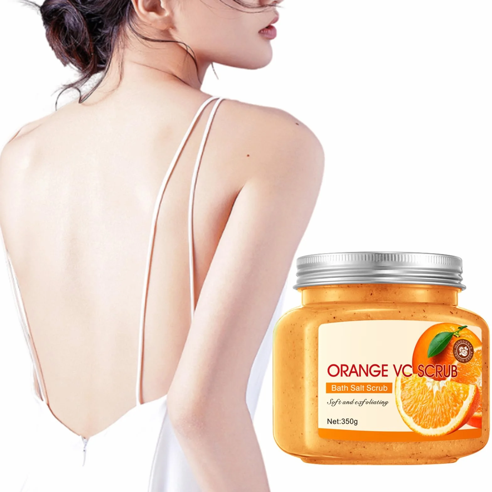 350 g Peeling do ciała pod prysznic, usuwa martwe komórki i odmładza skórę, idealny do wszystkich rodzajów skóry, tonizujący i złuszczający peeling do ciała, wygładzająca i odżywiona skóra