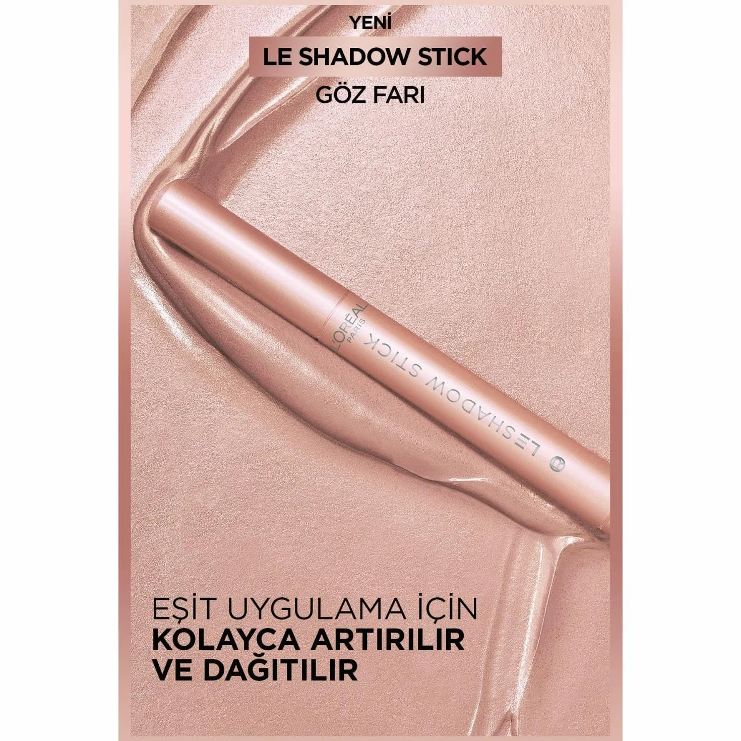 L'Oréal Paris Cienie do powiek w praktycznym formacie pisaka, błyszczące wykończenie, długotrwała tekstura żelowa, Le Shadow Stick by Paradise, nr 115 Twinkly Rose, 1,4 g