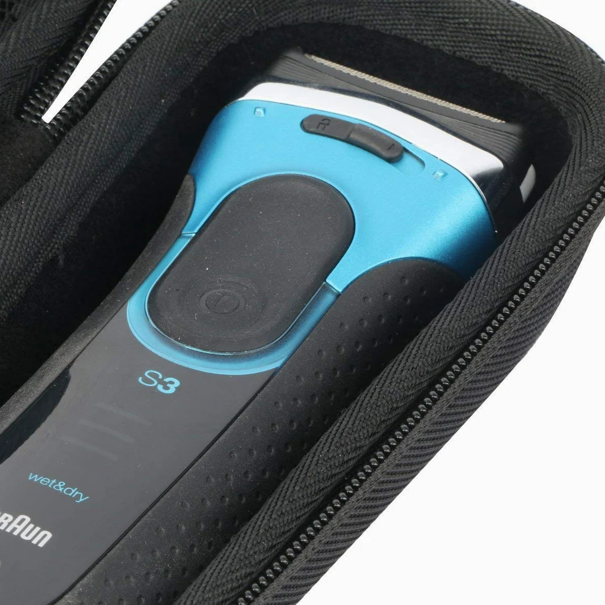 Khanka Twarde etui podróżne do Braun Series 3 340s-4 3090 3030S 3020s Golarka elektryczna, czarny