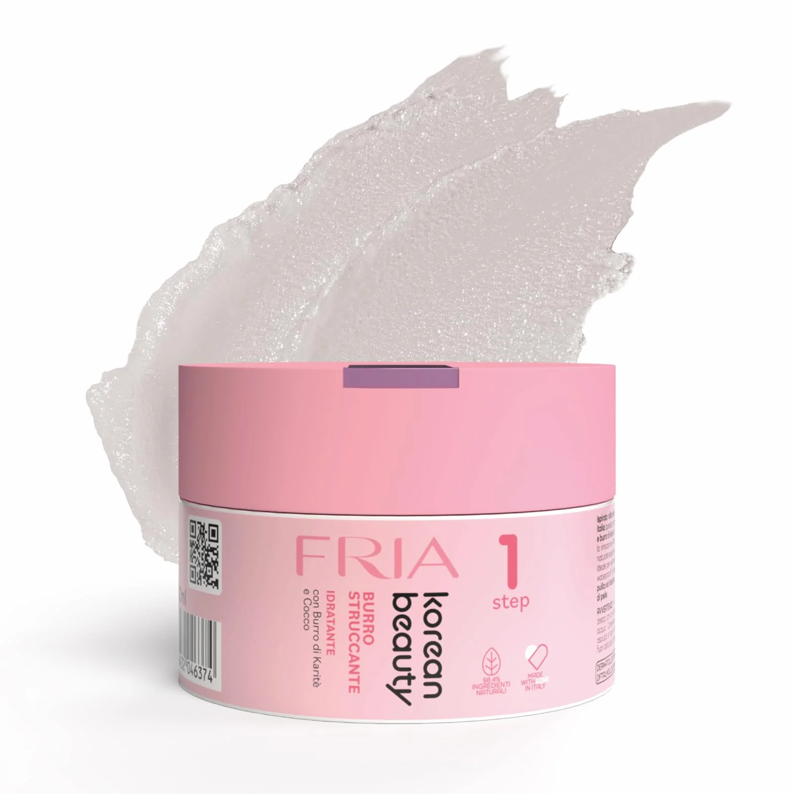 Fria Korean Beauty masło do demakijażu, wodoodporny makijaż, przetestowany na wrażliwych oczach i skórze, delikatny dla oczu i rzęs, opakowanie 80 ml