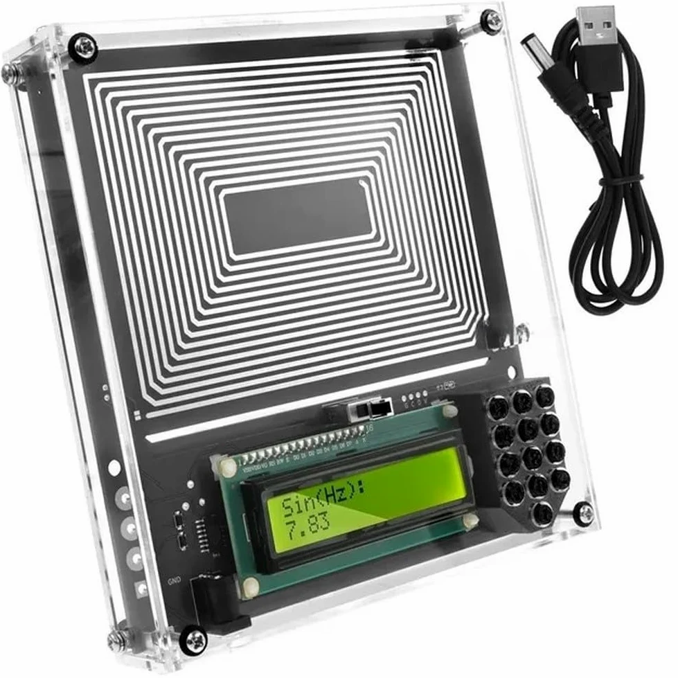 Generator sygnału modulacji fal sinusoidalnych 0,01-30000 Hz z falą sinusoidalną/prostokątną, stabilne wyjście 7,83 Hz, zasilany przez USB, kompaktowy 15 x 15 cm do relaksu i precyzyjnego tuningu