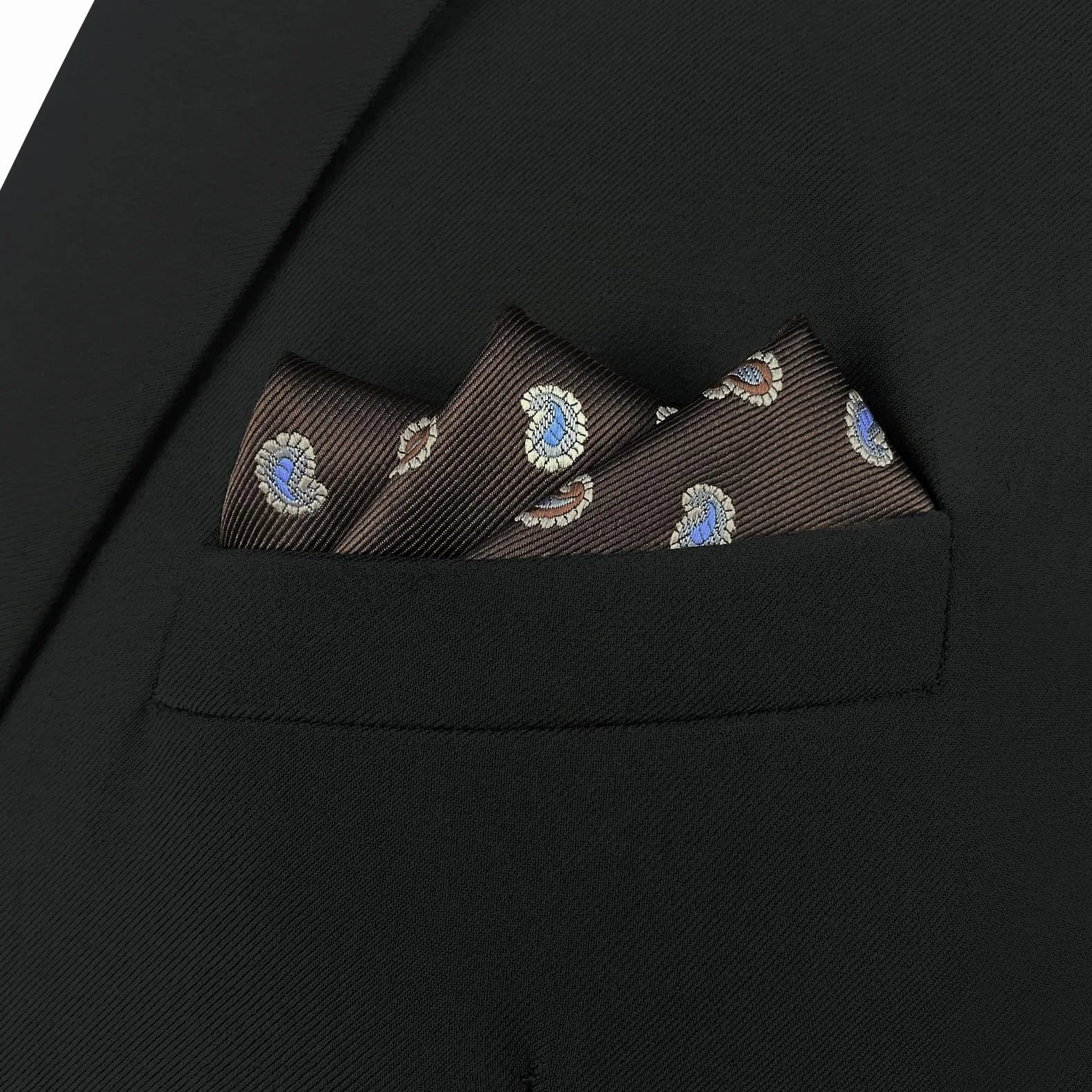 S&W SHLAX&WING Paisley poszetki do garnituru męskiego XL duże na wesele, studniówkę