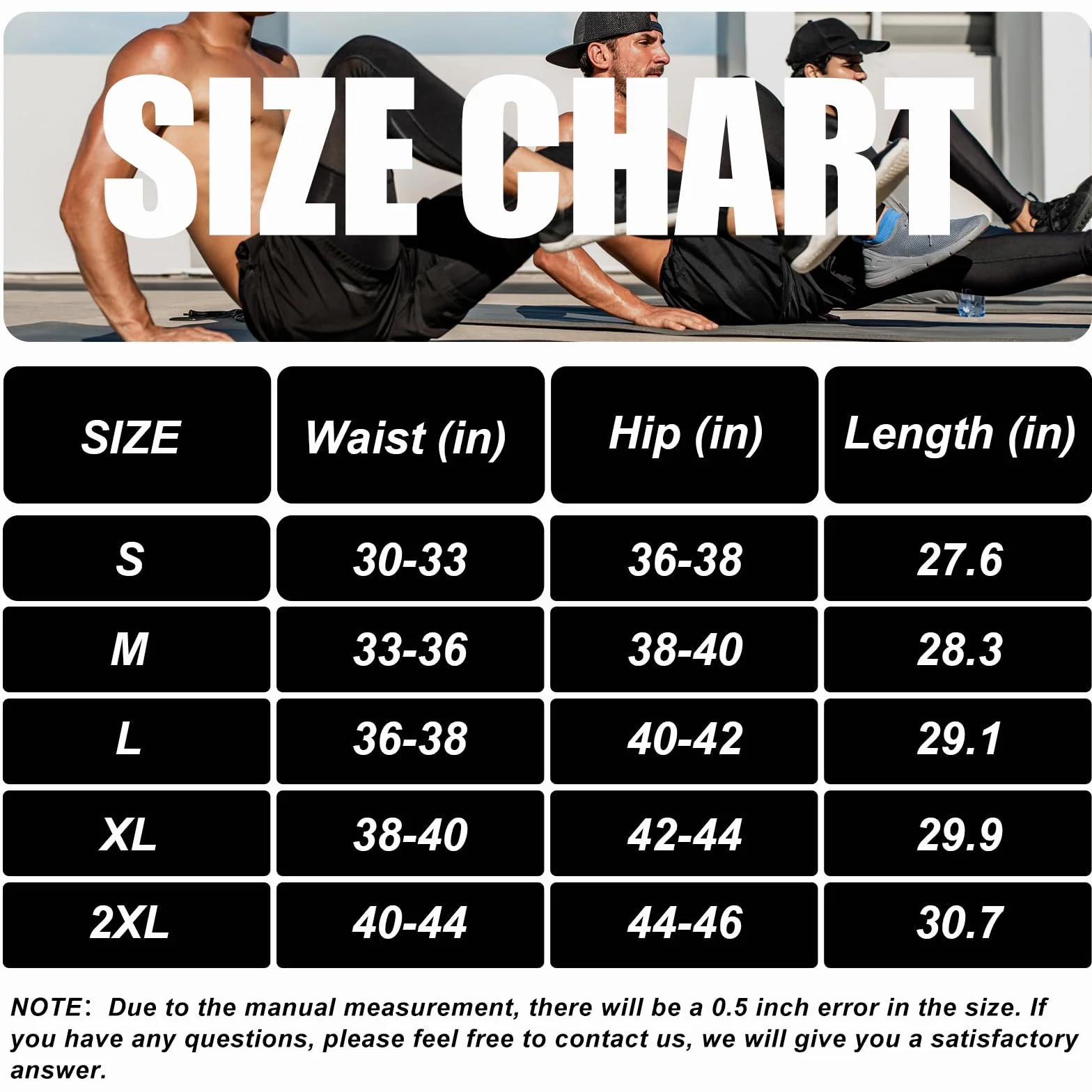 HYCOPROT Męskie Spodnie Kompresyjne 3/4 z Kieszeniami Bieganie Trening Sportowy Rajstopy Capri Legginsy Base Layer Koszykówka Siłownia