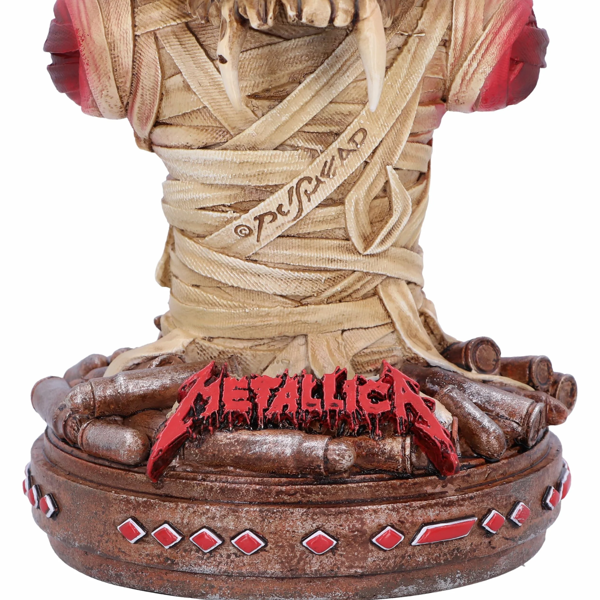 Nemesis Now Metallica One Bust Box, żywica, oficjalnie licencjonowany produkt Metallica, prezent maskotka Metallica, ciężki metalowy przedmiot kolekcjonerski, odlew z najlepszej żywicy, fachowo