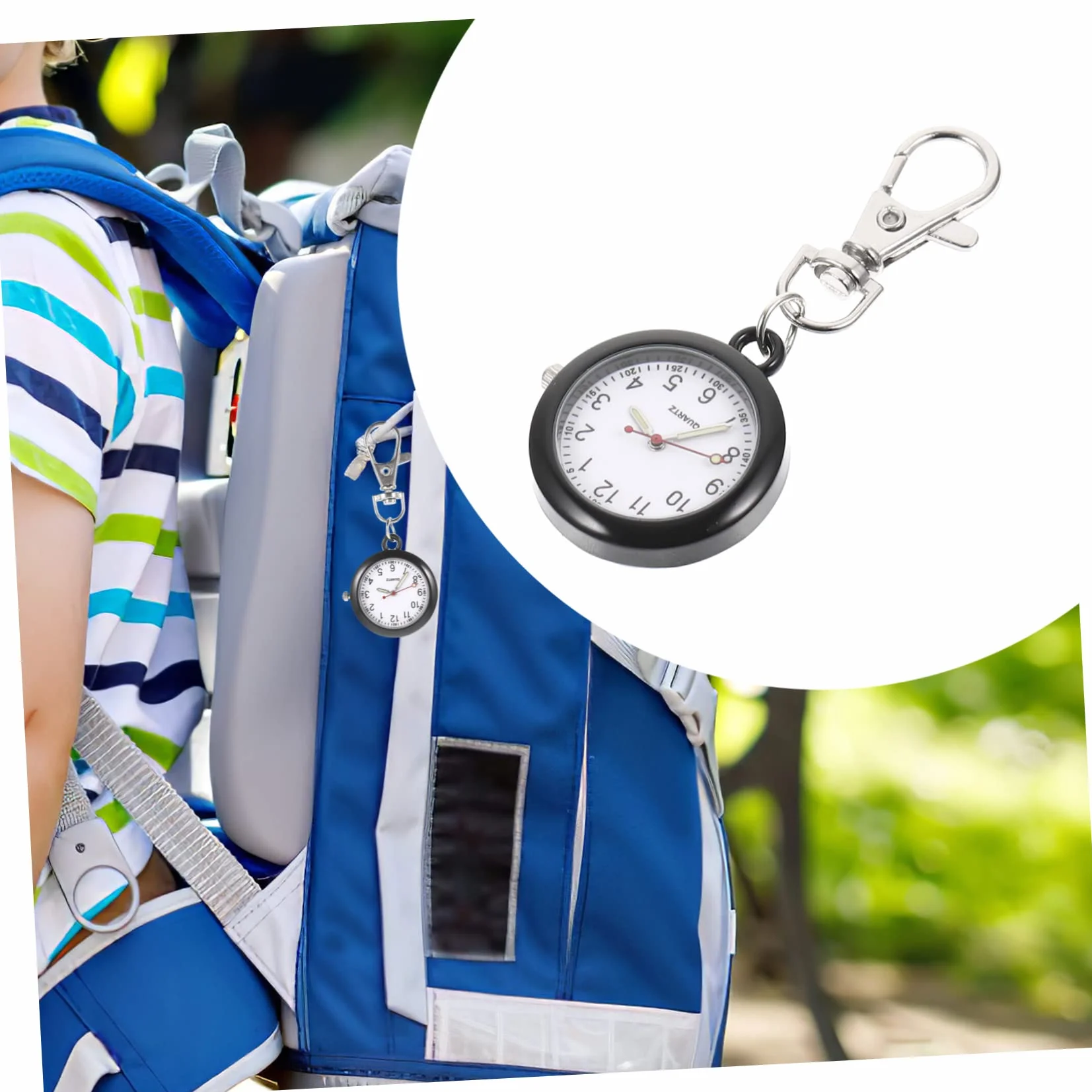 SHERCHPRY Kolorowy Wiszący Zegarek Brelok Do Kluczy Wisiorek Zegarek Brelok Zegarek Zegarek Egzaminacyjny Dla Dzieci Zegarek Brelok Zegarki Zegarek Pielęgniarski Zegarek Brelok Przenośny