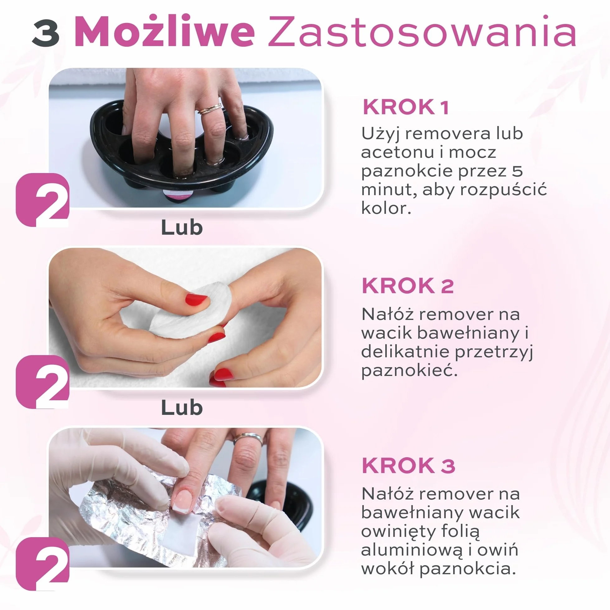 Zmywacze Remover Pure Acetone 100 ml Professional - Soak Off UV-LED Nail Polish Remover - Semi Permanent Nail Polish Remover Solvent