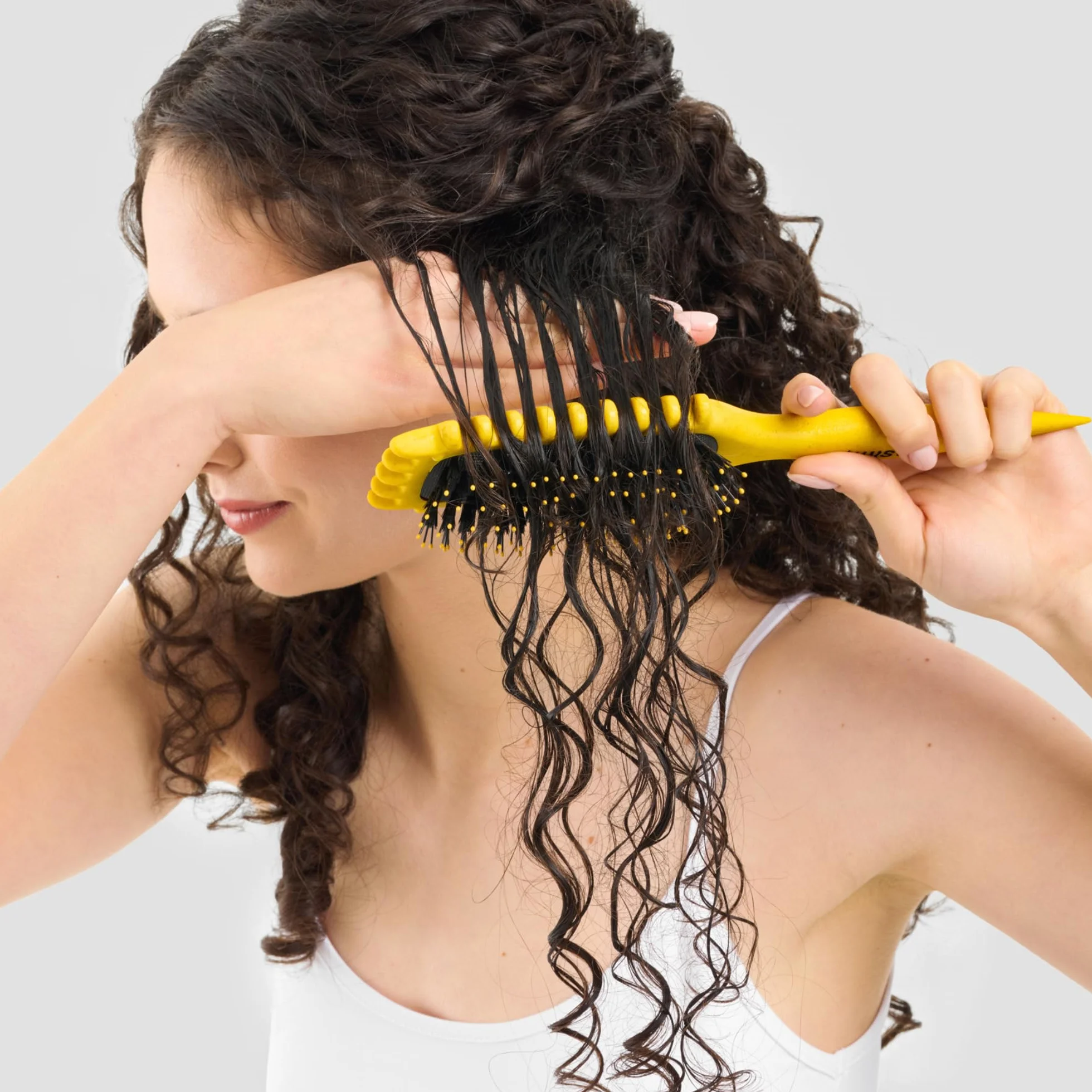 TWISTY Szczotka do włosów The Curl You Want – do zdefiniowanych loków i fal – szczotka do stylizacji skrętów, przeciw puszeniu się i rozczesywaniu – profesjonalna szczotka do włosów na mokro