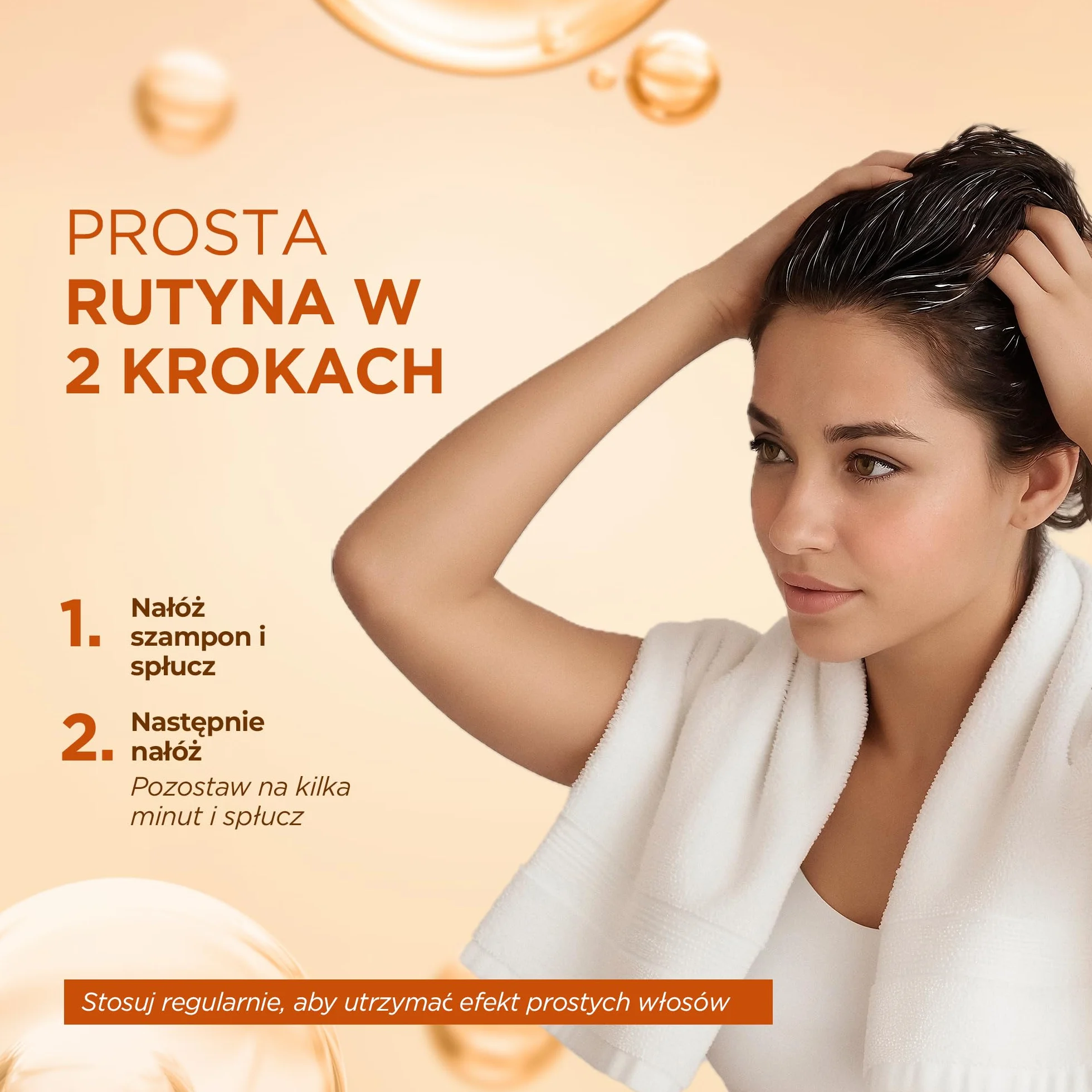 KATIVA Brazylijski środek wygładzający szampon i odżywka zestaw 2 szt. 225 ml z keratyną i kwasem hialuronowym