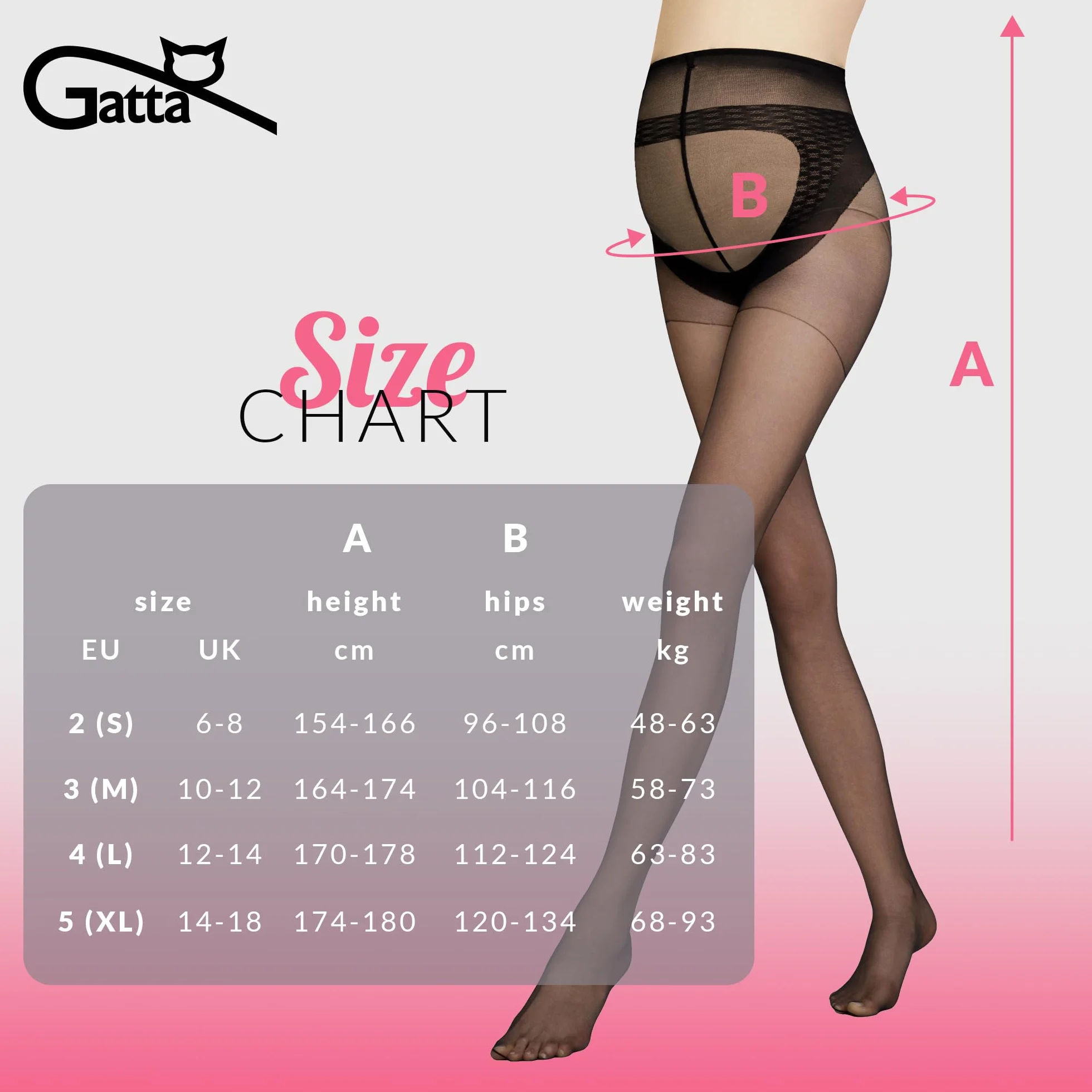 Gatta Rajstopy ciążowe Body Protect, elastyczne, podtrzymujące brzuch, bezuciskowa guma, bardzo wygodne, bezpieczne, na każdą porę roku 20/40/100 DEN