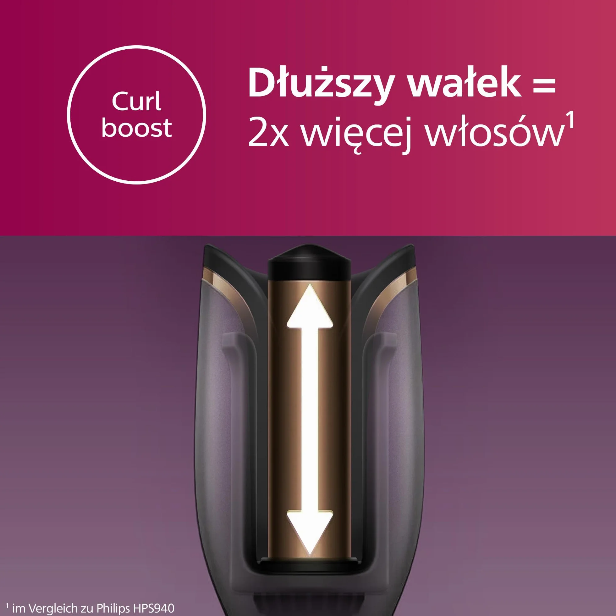 Philips Lokówka Auto Curler z serii 8000 BHB876/00, 27 opcji stylizacji, czarna
