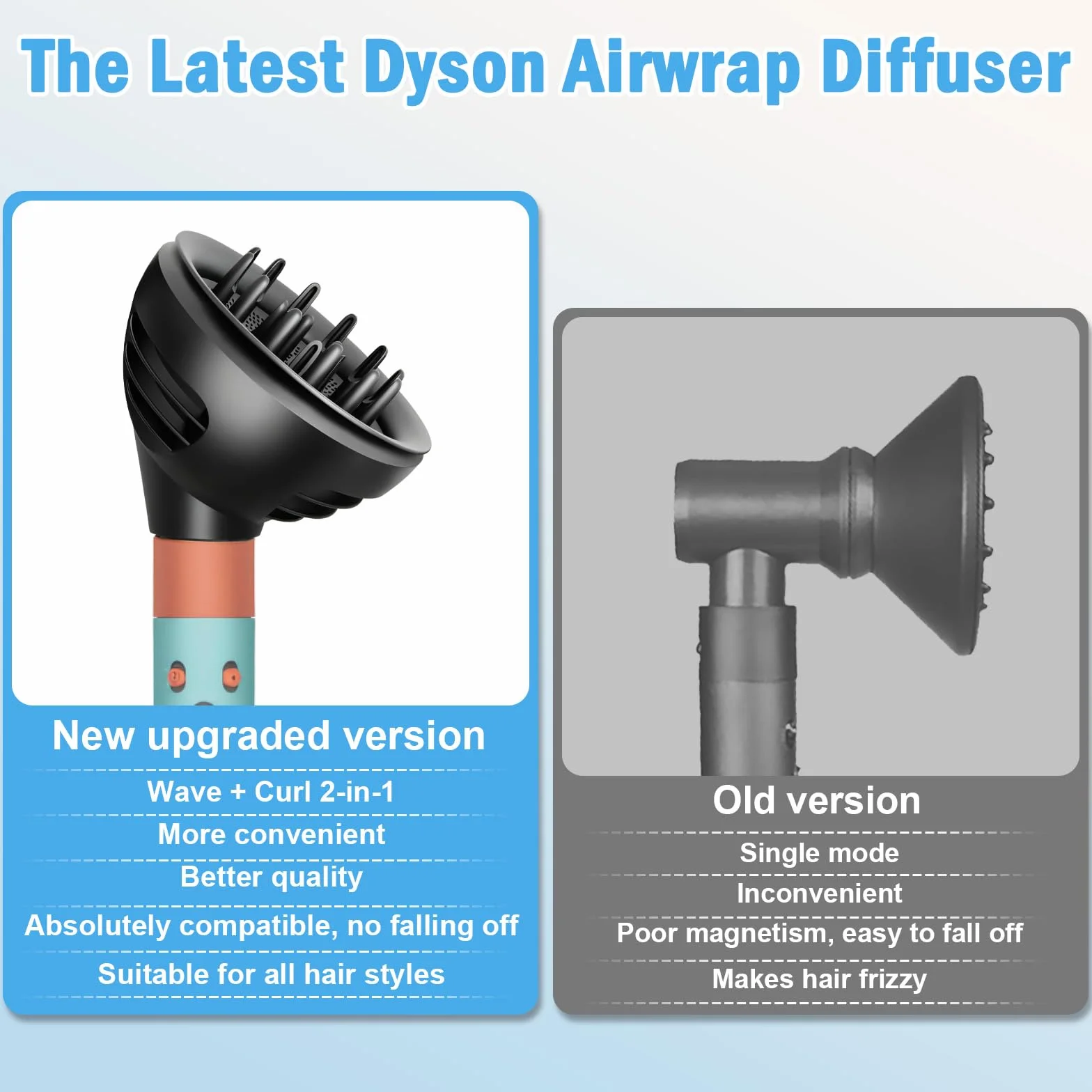 Nakładki dyfuzora Dyson Airwrap HS05 HS01 HS08 do fal i loków