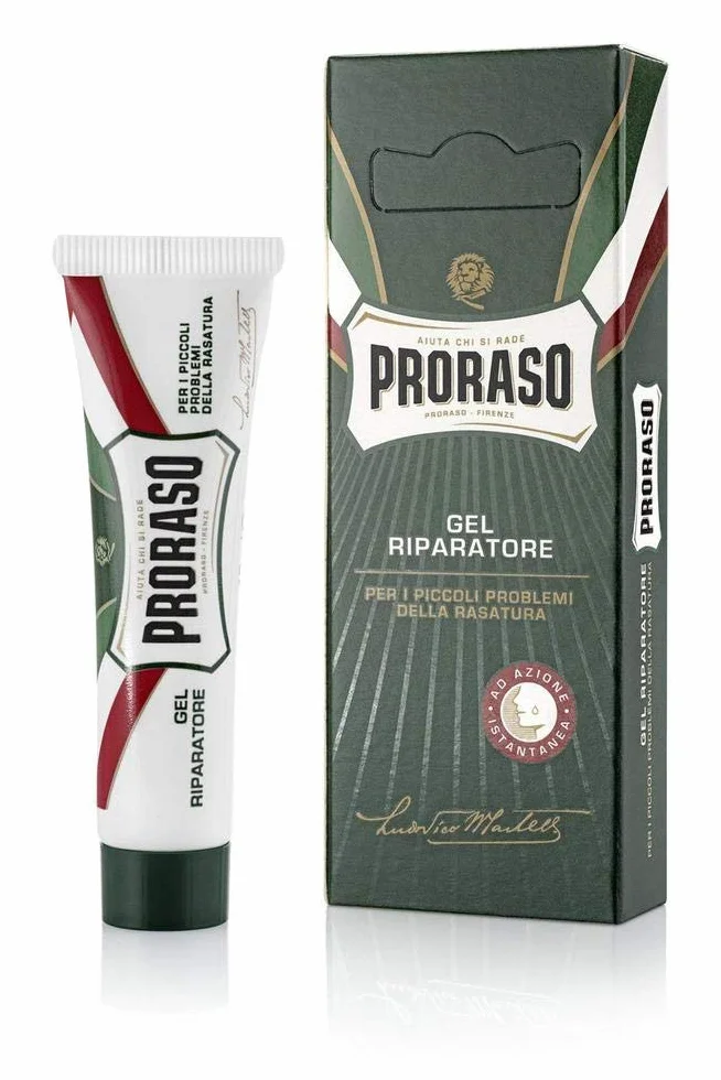 Proraso Green Shaving Foam 400 ml + Żel do golenia i naprawczy 10 ml
