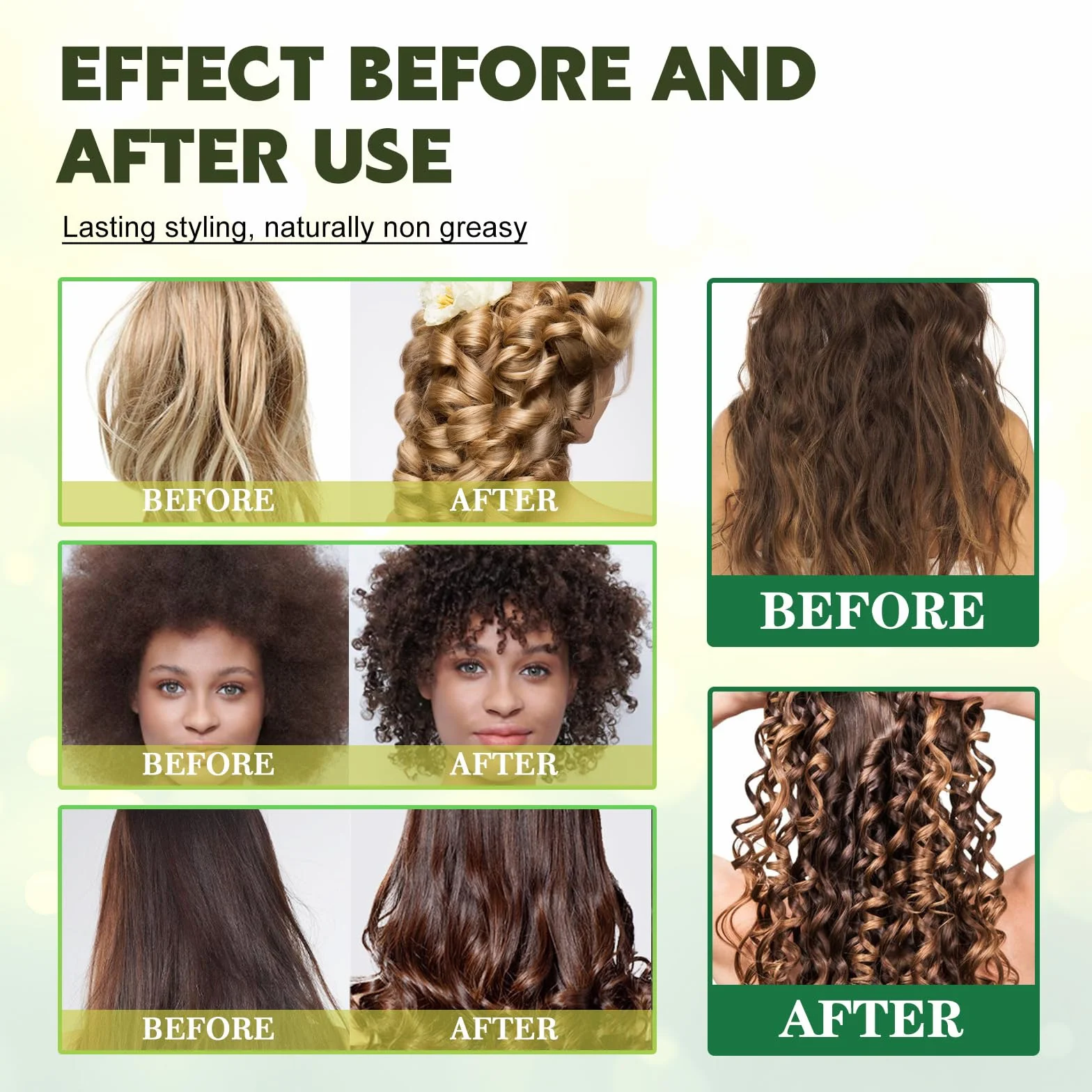 Mousse Hair Styling Curling Mousse, 60 ml, pianka do stylizacji loków, pianka nawilżająca, pianka do stylizacji włosów, 2