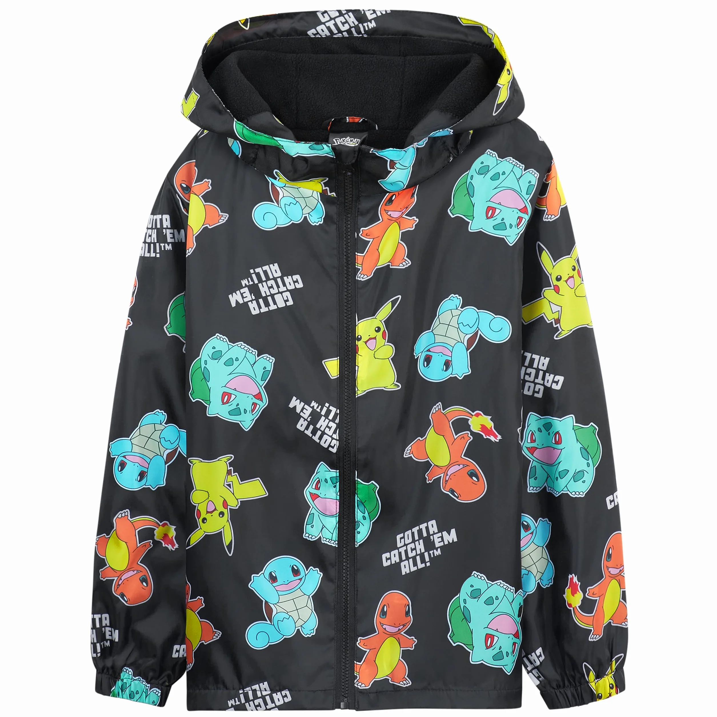 Pokemon kurtka przeciwdeszczowa dla dzieci, wodoszczelna, 100% poliester, dziecięca kurtka przeciwdeszczowa, dla chłopców i dziewczynek
