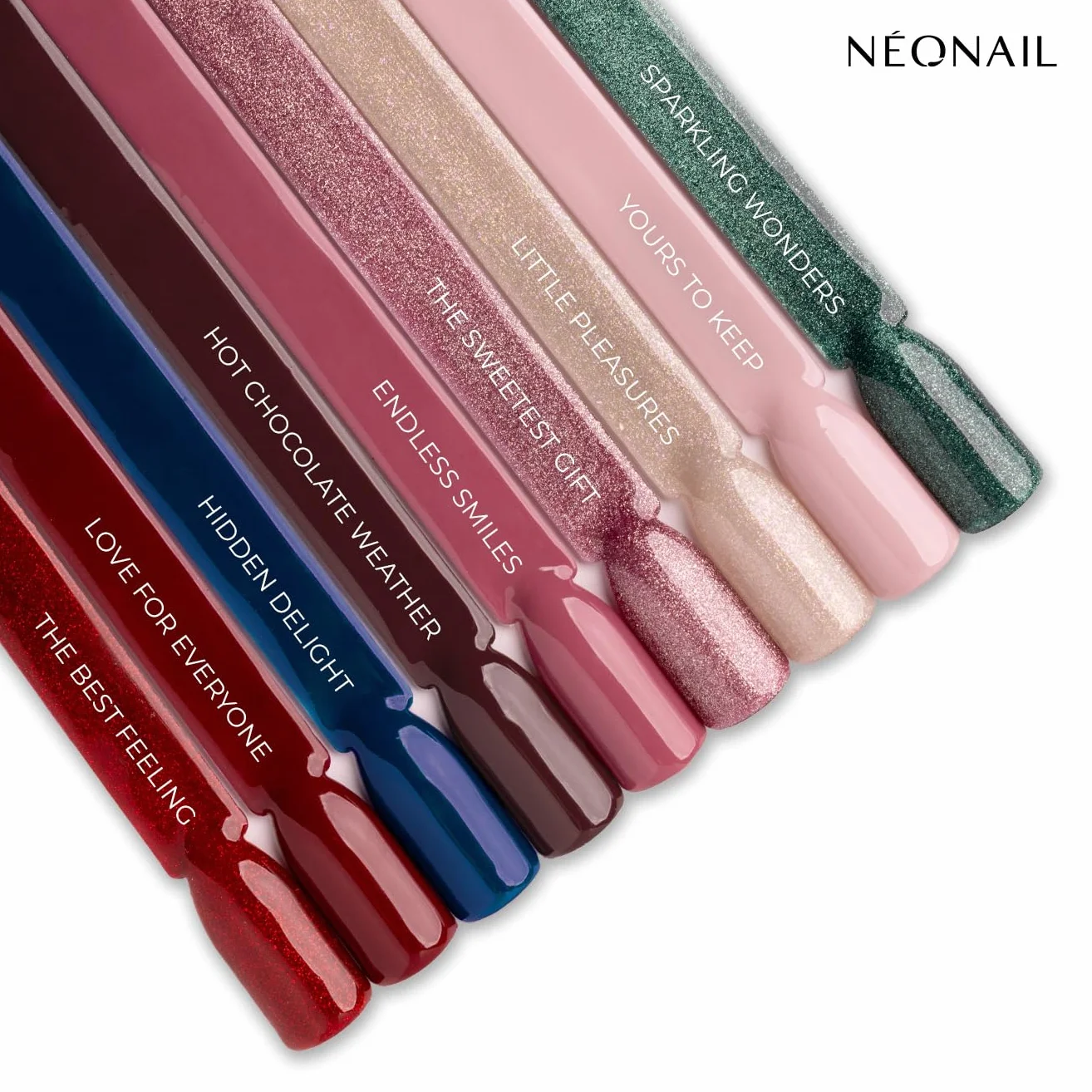 NÉONAIL Zestaw świąteczny - Beauty Feels Like Home - Kalendarz Adwentowy 2025 - Lakiery Hybrydowe, Bazy, Topy, Pyłki, Folie Transferowe, Akcesoria - Manicure - 24 Niespodzianki