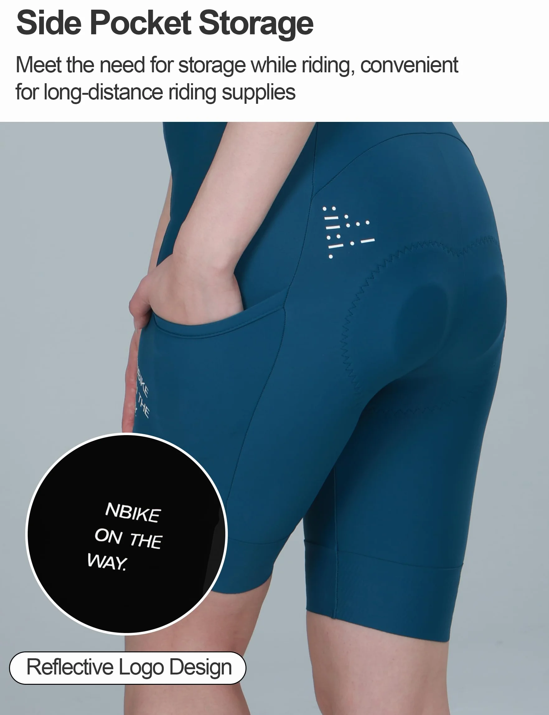 INBIKE Damskie spodenki rowerowe z ergonomicznym wyściełanym żelem Bib spodenki kolarskie do rowerów górskich Ray