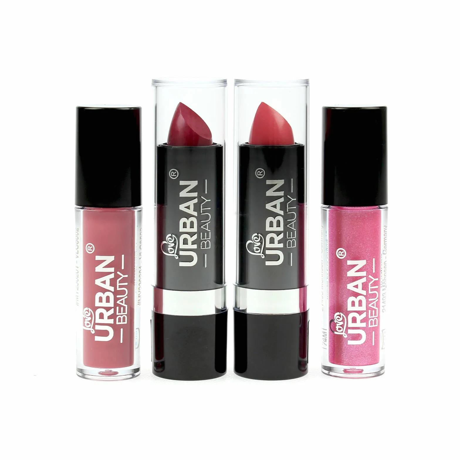 LOVE URBAN BEAUTY Wegańskie Olśniewające etui do makijażu – 60-częściowy zestaw do makijażu i paznokci dla nastolatków – Eleganckie srebrne pudełko – Kompaktowy i lekki design