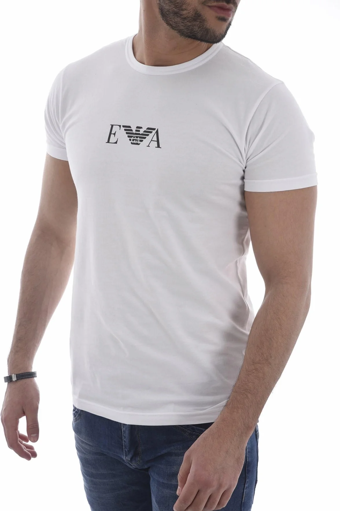 Emporio Armani Mężczyźni Koszulki Piżamy, Biały, M (2 szt.)