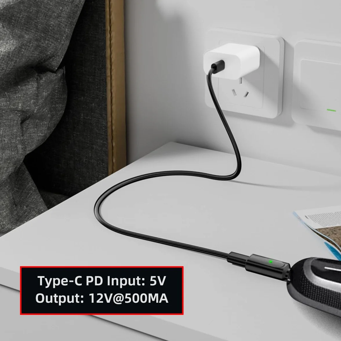 CY 2szt./partia Adapter USB Type-C do 2-pinowy Power Charge Kompatybilny z Braun Elektrycznym Trymerem do Włosów i Brody