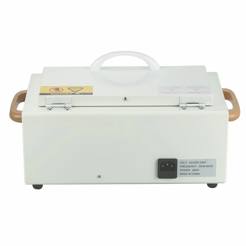 Wakects Sterylizator do paznokci o wysokiej temperaturze, profesjonalny, stal nierdzewna, suche ciepło, 300 W