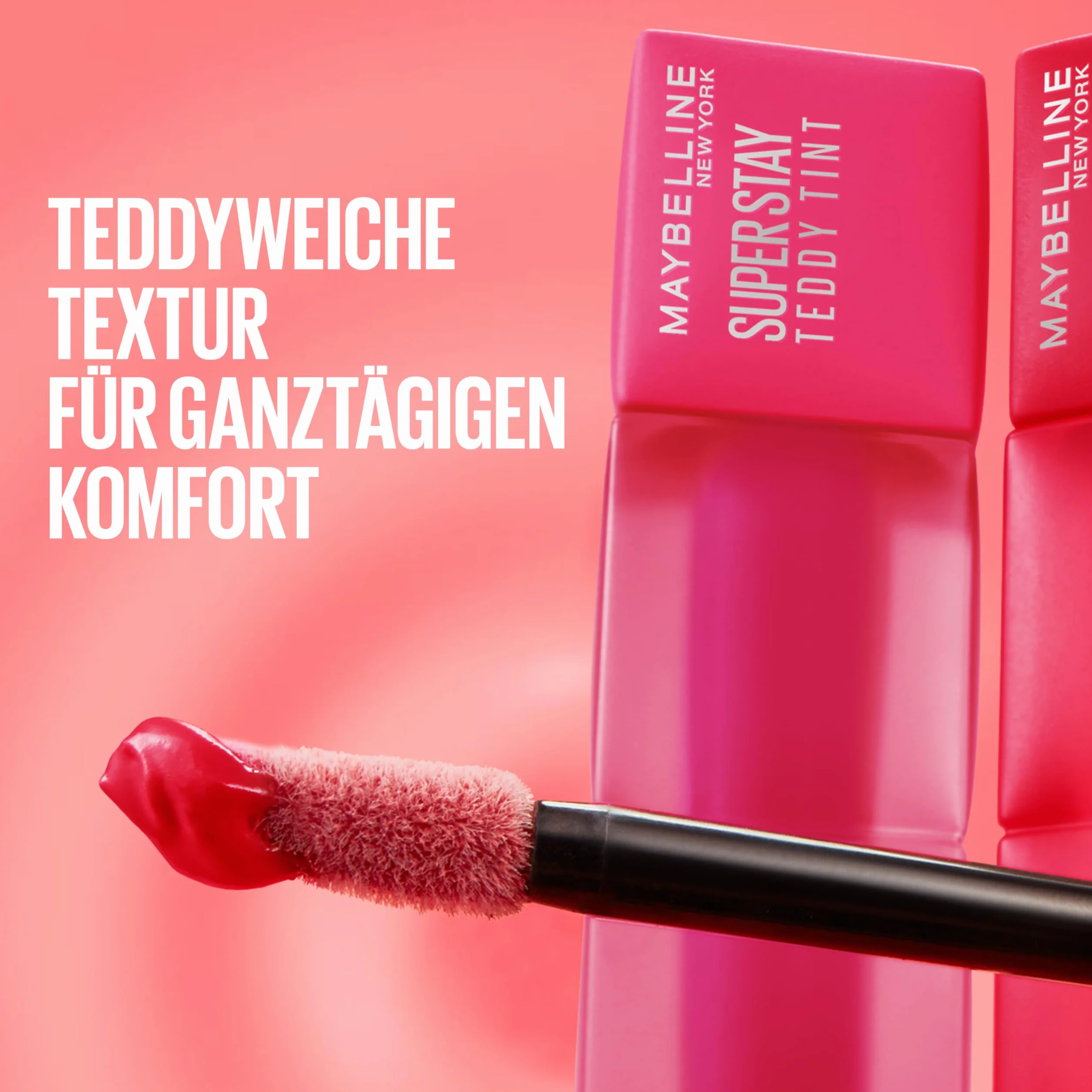 Maybelline New York Superstay Teddy Teddy Tint 10 Current Mood Pomadka do ust utrzymuje się do 12 godzin, Nisko miękkie i matowe wykończenie, 5 ml