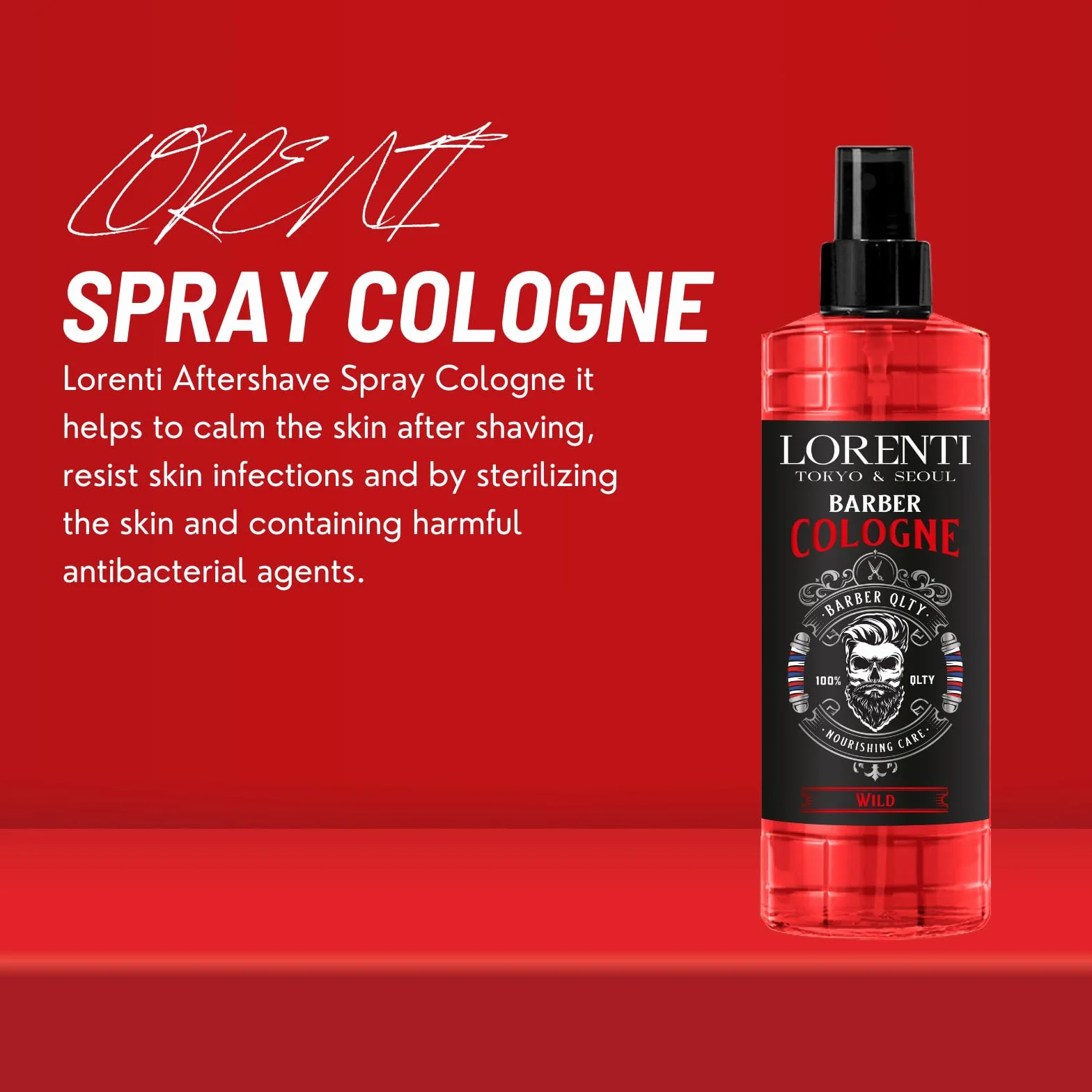 LORENTI TOKYO & SEOUL Woda kolońska 400 ml WILD spray po goleniu dla mężczyzn EDC