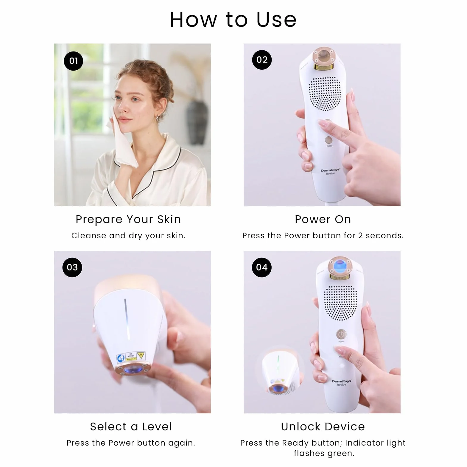 DermRays Urządzenie laserowe 1064 nm wielofunkcyjne kosmetyczne do użytku domowego