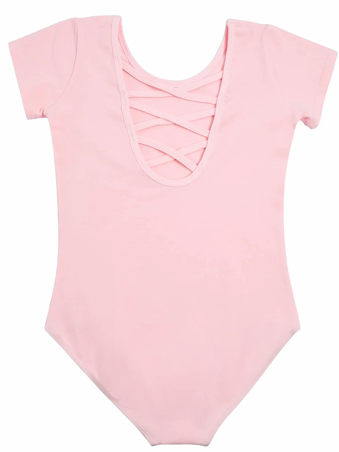 Body Taniec Dziewczęce Kobiety Balet Body Leotards Dziewczęce Gimnastyka Leotards Bawełniane Krótki Rękaw Rozmiar 100-170