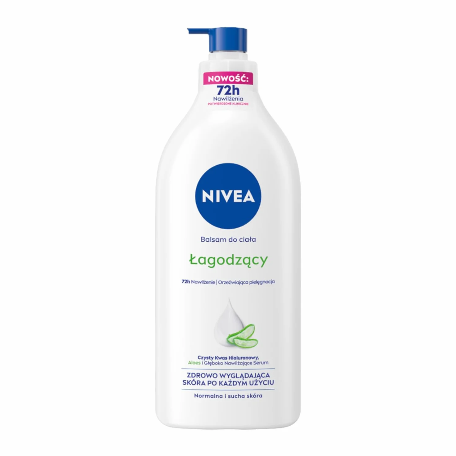 NIVEA 5w1 Complete Care Łagodzący balsam do ciała z aloesem, z pompką 625 ml