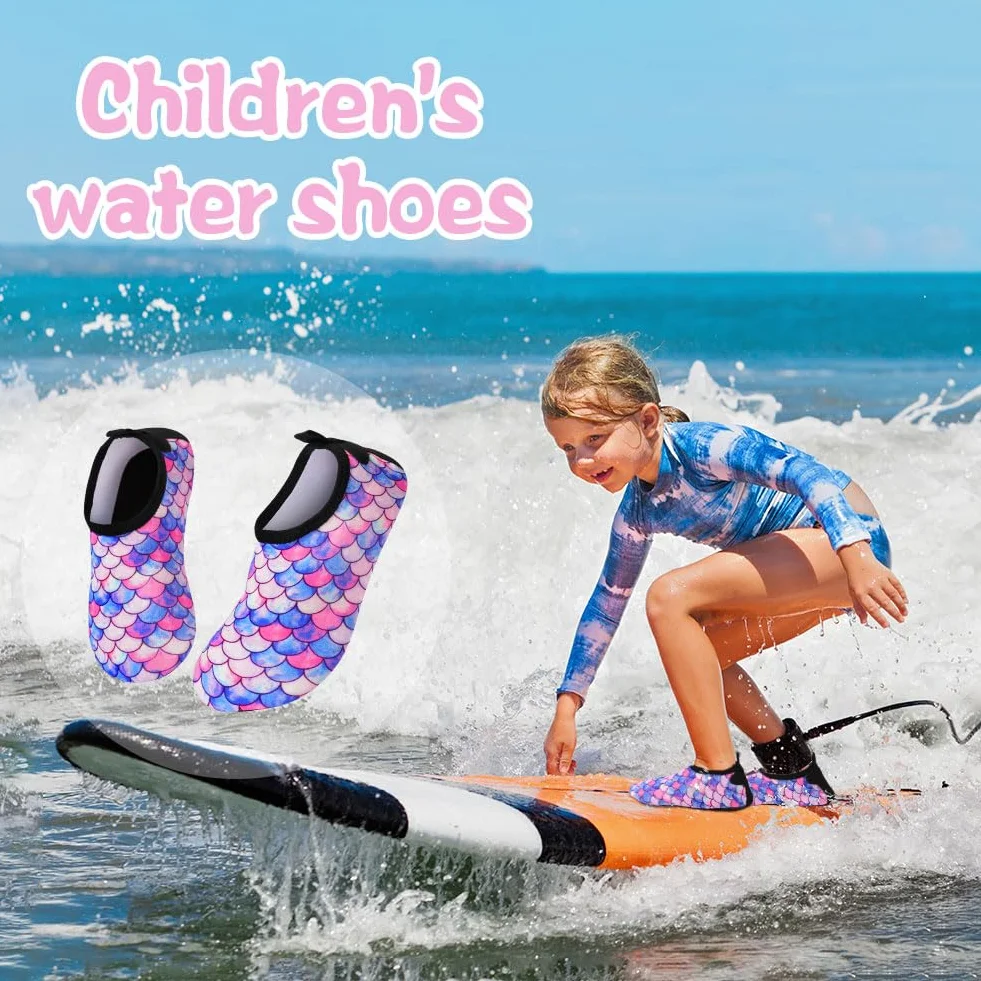 Buty do wody dla dzieci, buty do pływania, lekkie skarpetki do wody dla małych dzieci