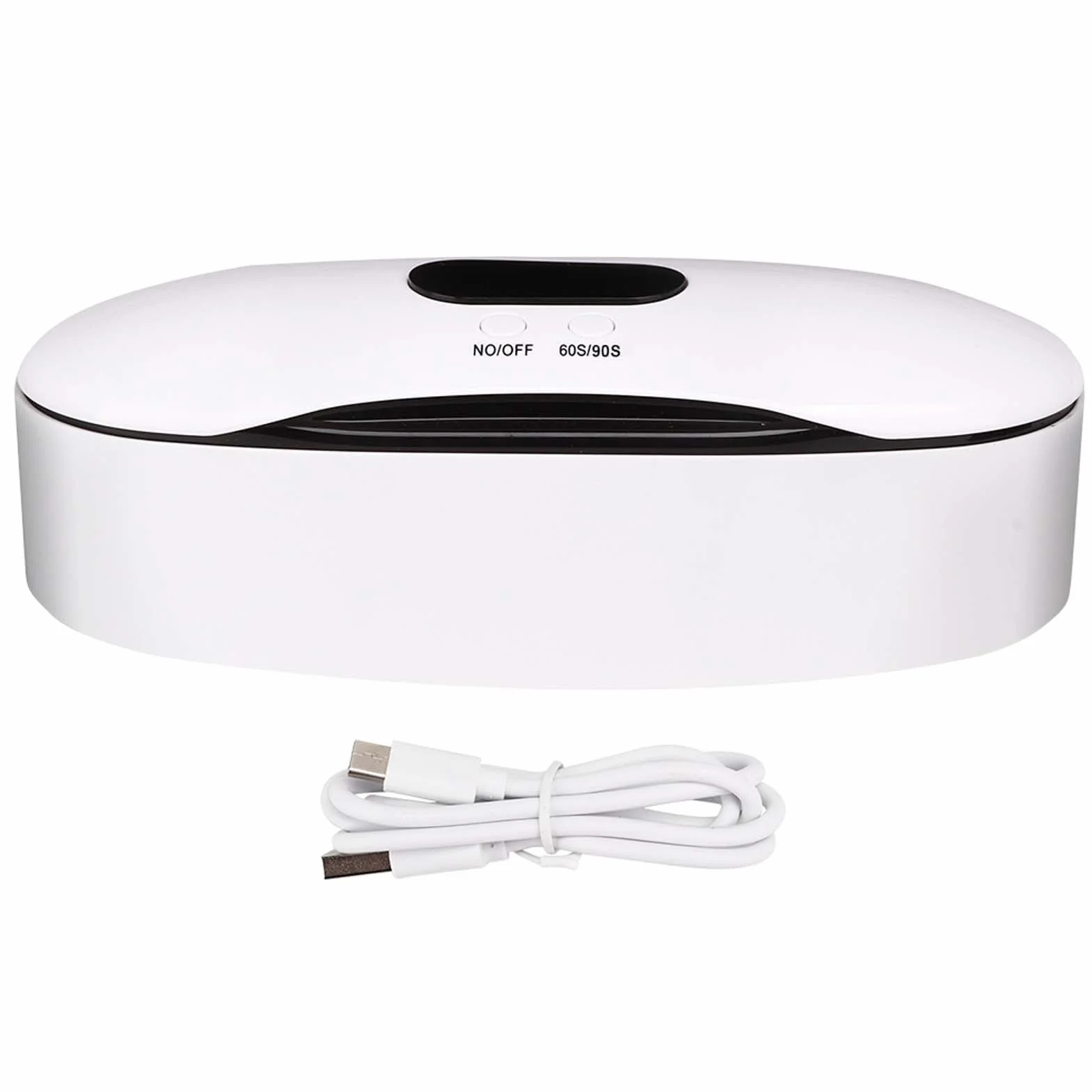 UV Light Sanitizer Box UVC sterylizator LED w stylu lat 60/90., timer z ładowaniem USB, do narzędzi do zdobienia paznokci, salonu piękności, manicure, pedicure (kabel USB)