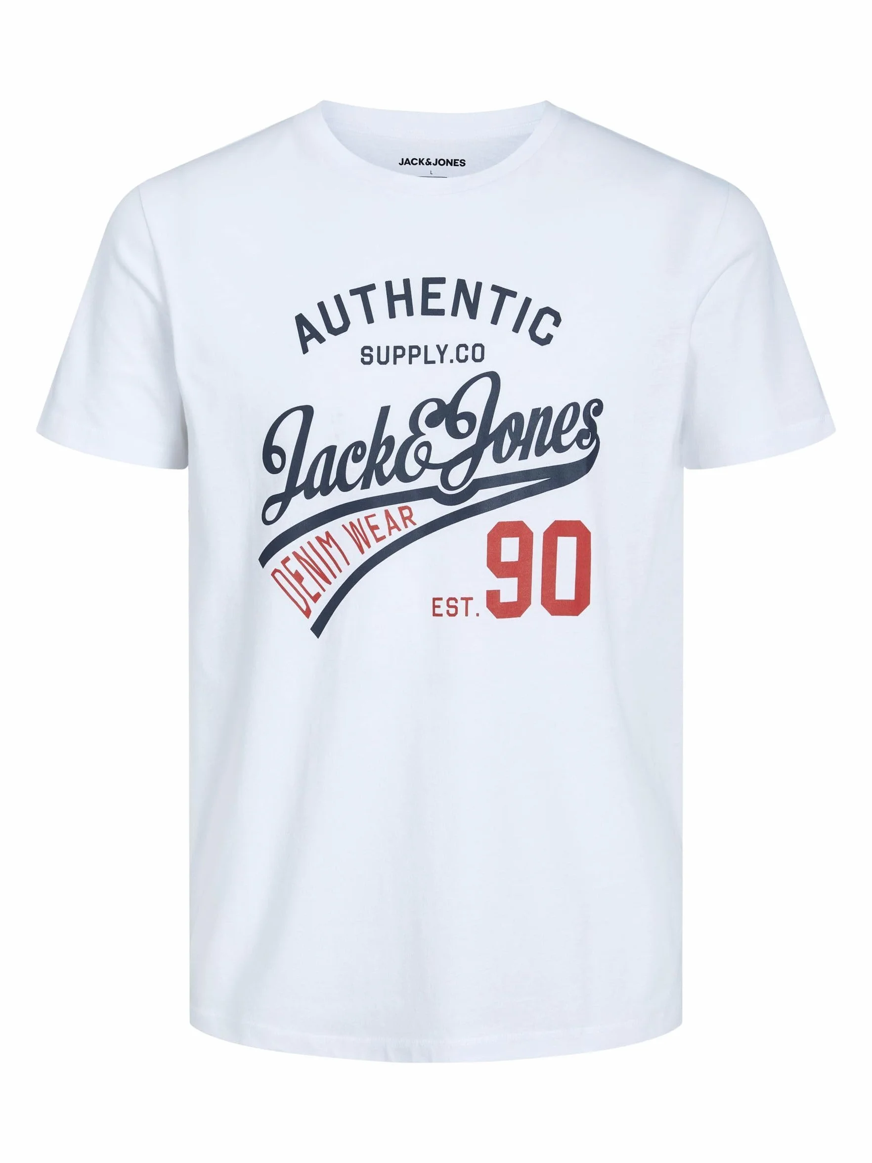 Jack & Jones Mężczyźni Jjethan Tee Ss Crew Neck 3Pk Mp Noos Koszulka, Czarny/Biały/Granatowy, XL