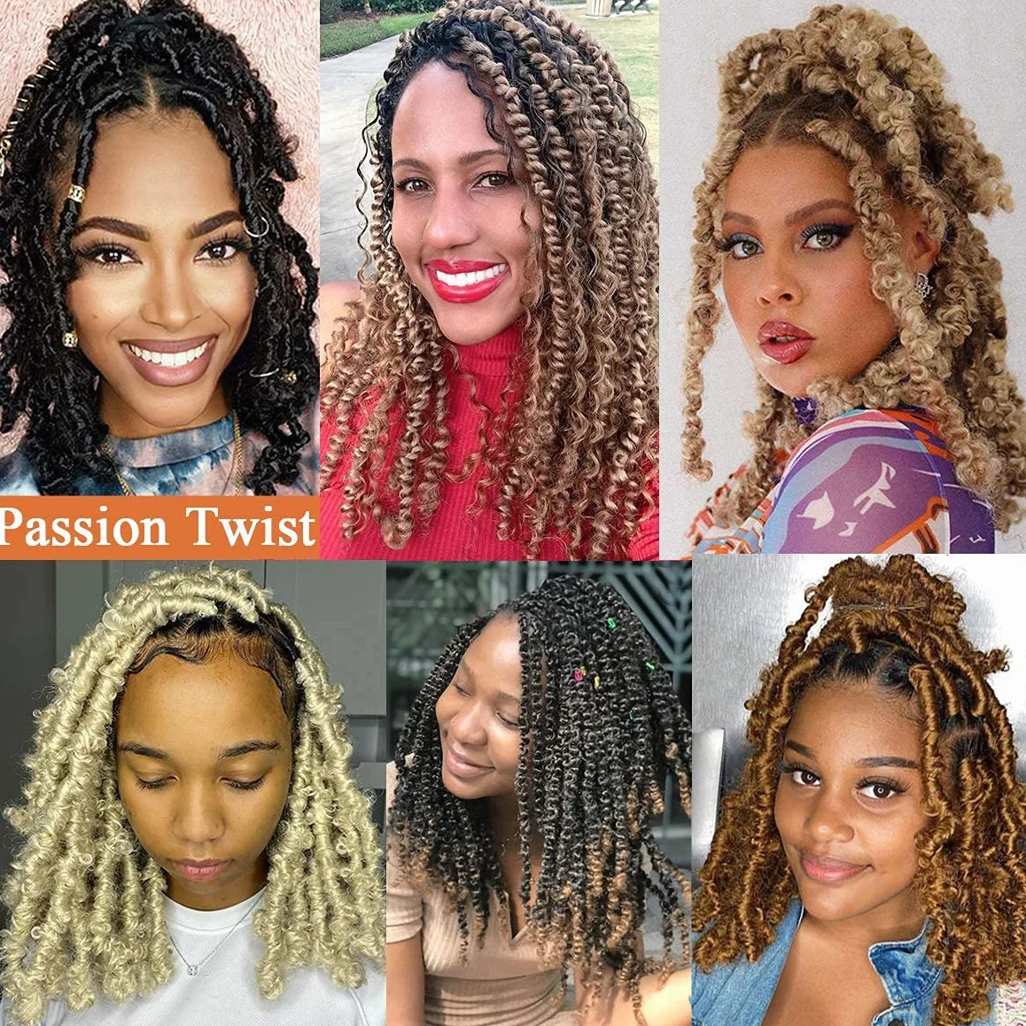 Leeven 7 opakowań krótkie passion Twist szydełkowane warkocze włosy dla motyla sztuczne loki 30 cm fala wodna szydełkowane włosy gorąca woda ustawienie pasja skręty plecione włosy czeskie warkocze włosy 1B #