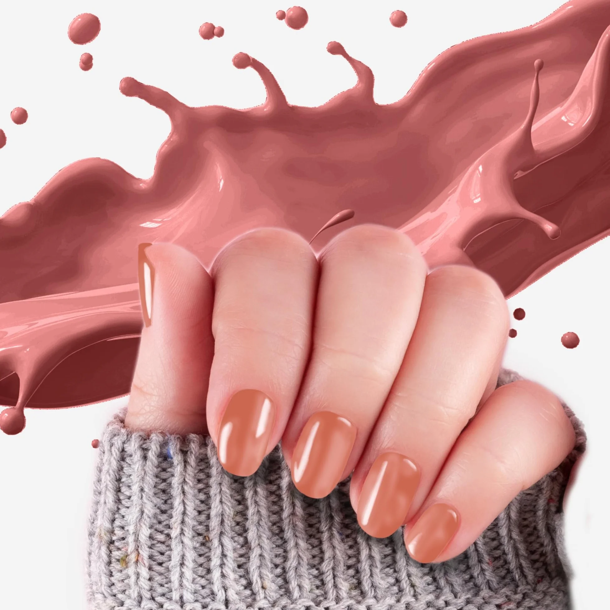 Lakier do paznokci One Step Gel Polish UV/LED 12 ml - Lakier żelowy - Natychmiastowy połysk paznokci z lub bez bazy i top coat (26. Nektar Brzoskwiniowy, 12 ml)