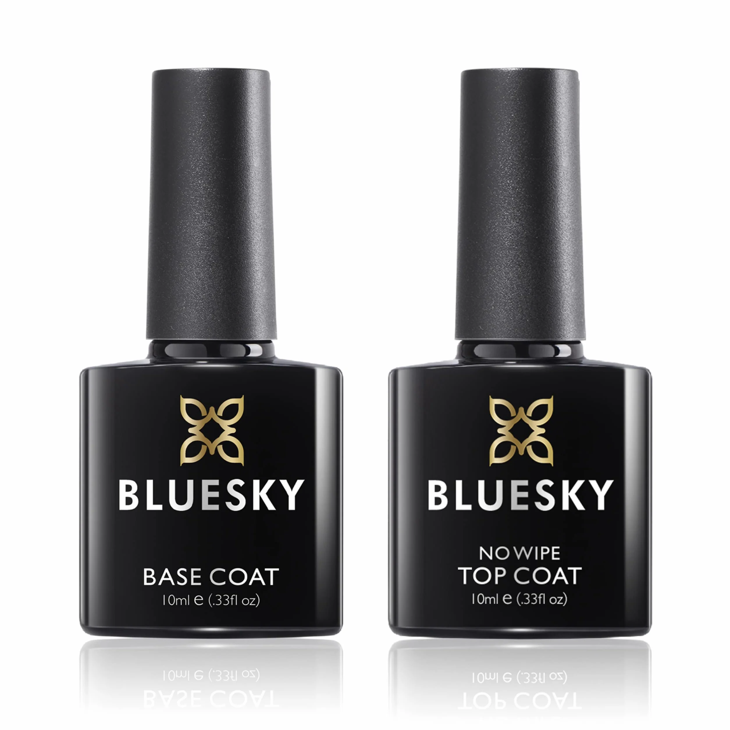 Bluesky No Wipe Top & Base Lakier do Paznokci, Bluesky, 10 ml