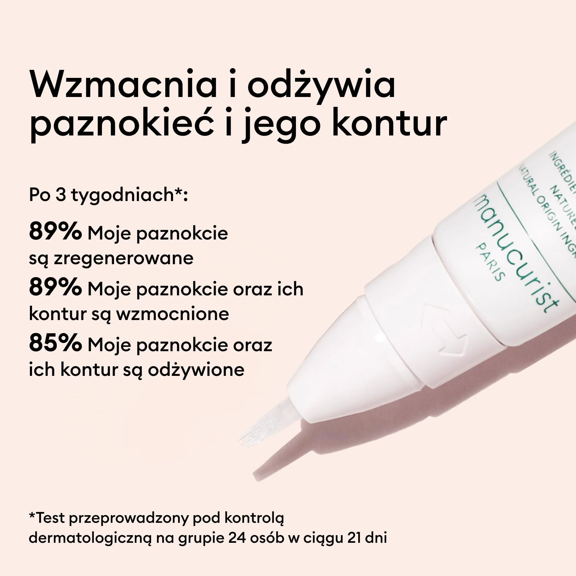 Manucurist Concentré Perfecteur pisak do manicure – Pielęgnacyjny pisak do paznokci i skórek, nawilżający, wzmacniający – Leczenie naprawcze paznokci uszkodzonych, prążkowanych, łamliwych – Wzmacniacz