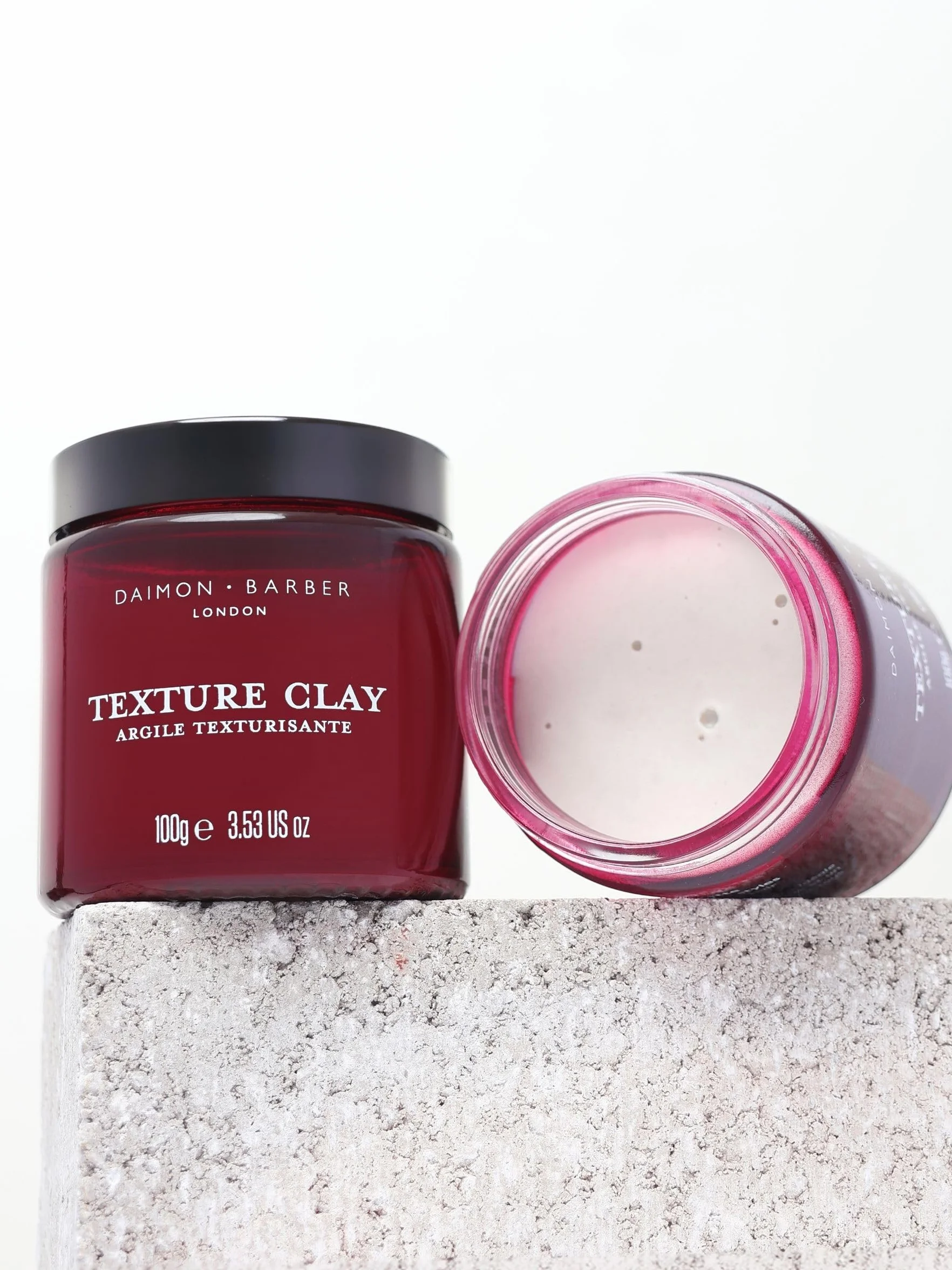 Daimon Barber Texture Clay Matowe Wykończenie Silne Utrzymanie Glina do Stylizacji Włosów dla Mężczyzn 100g